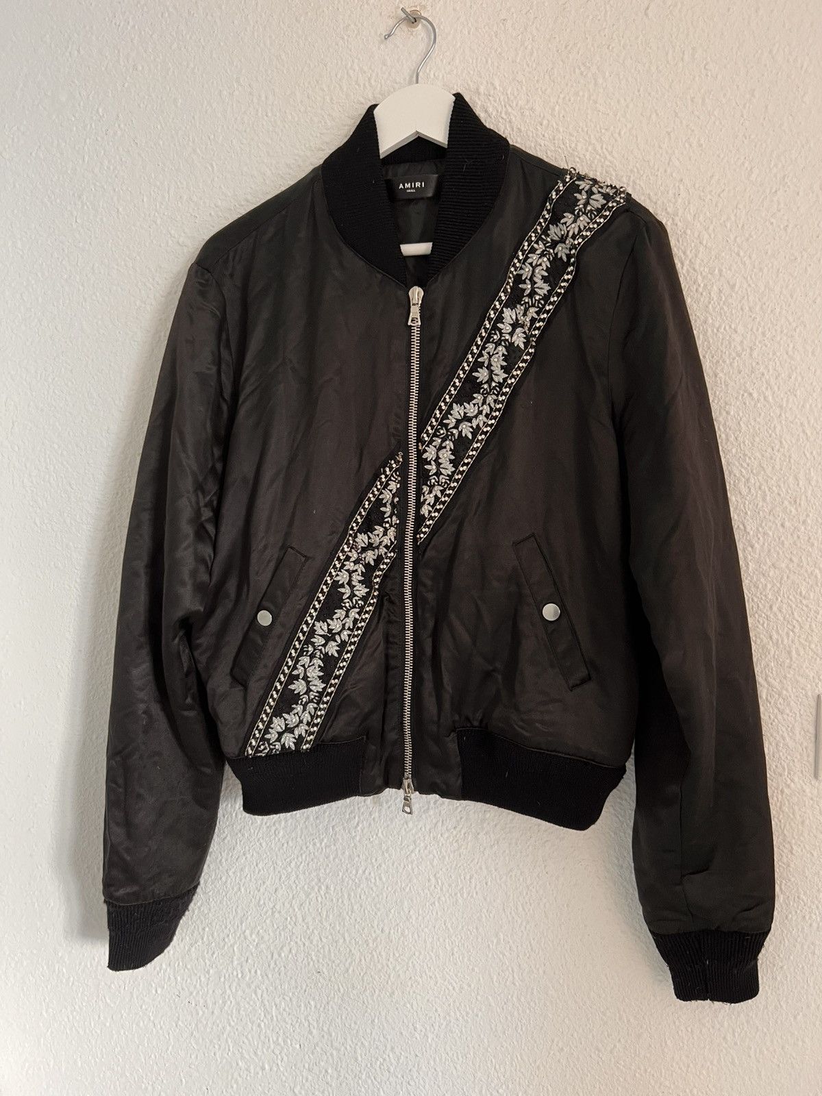 Amiri Amiri Satin Guitar Strap Bomber Size US S / EU 44-46 / 1 - 3 Thumbnail