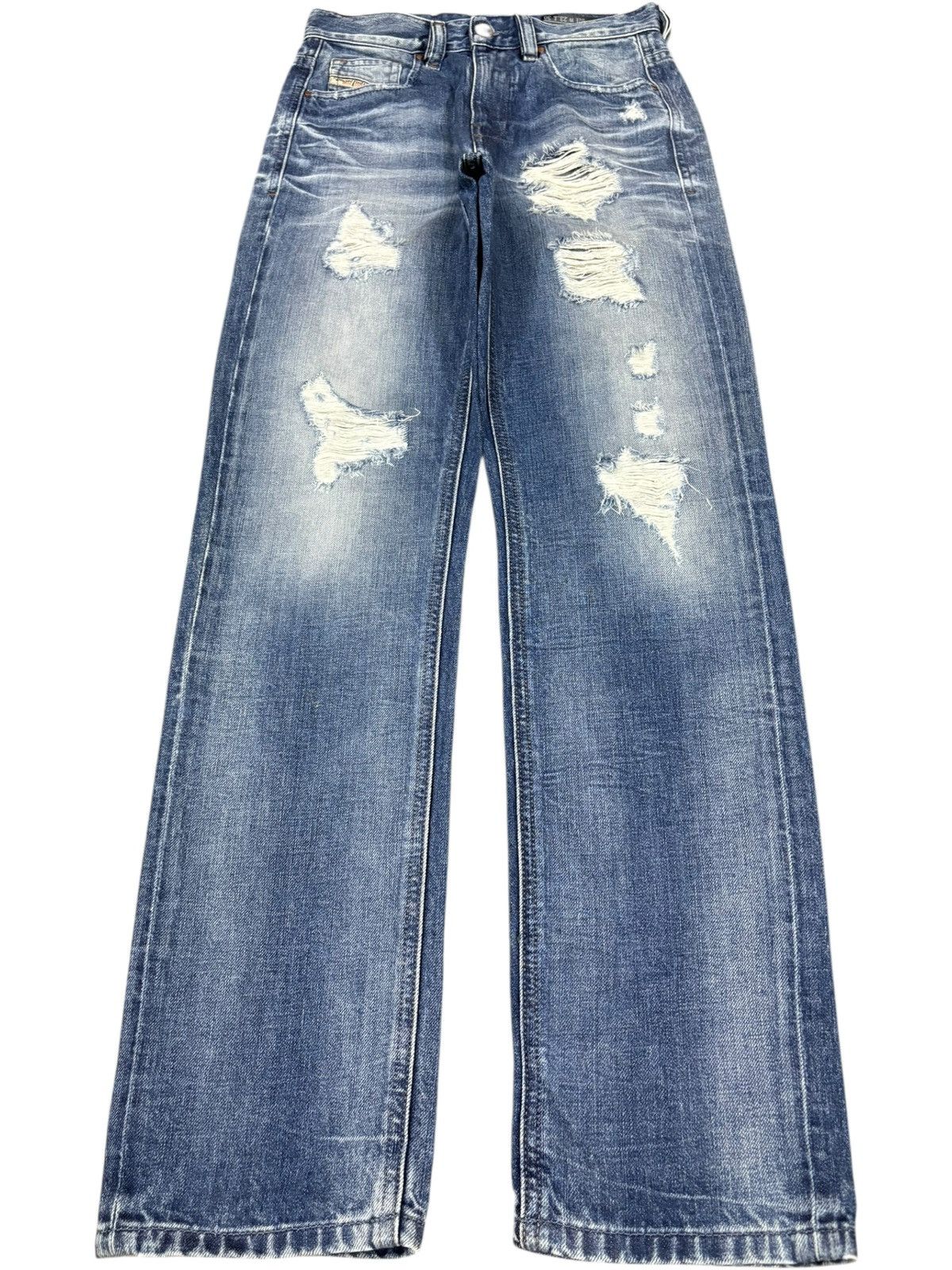 Diesel Vintage Diesel Kameron Blue Wash Distressed Jeans Size 26" / US 2 / IT 38 - 1 Thumbnail