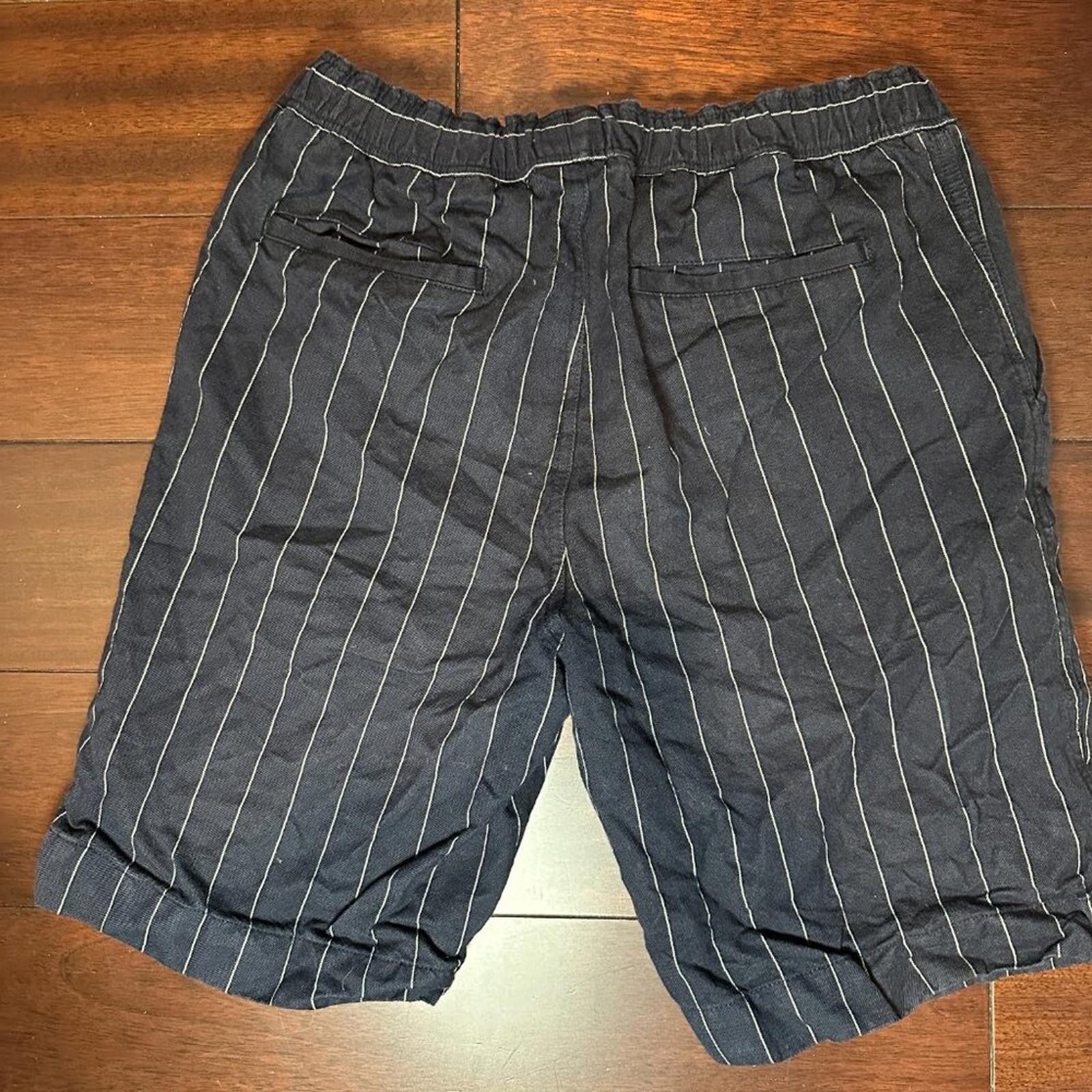 Our Legacy Our Legacy Men’s Pinstripe Shorts – Navy/White – Size 46 Size US 44 / EU 60 - 7 Thumbnail