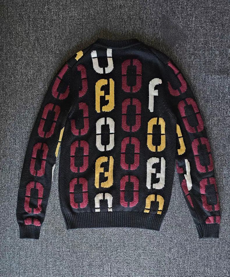 Fendi Fendi Men's Wool Sweater Size US L / EU 52-54 / 3 - 2 Thumbnail