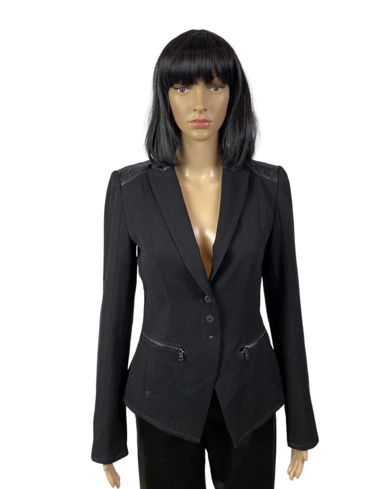 Other Marc Cain Wool Blazer Quilted Details size 2 Size S / US 4 / IT 40 - 1 Thumbnail
