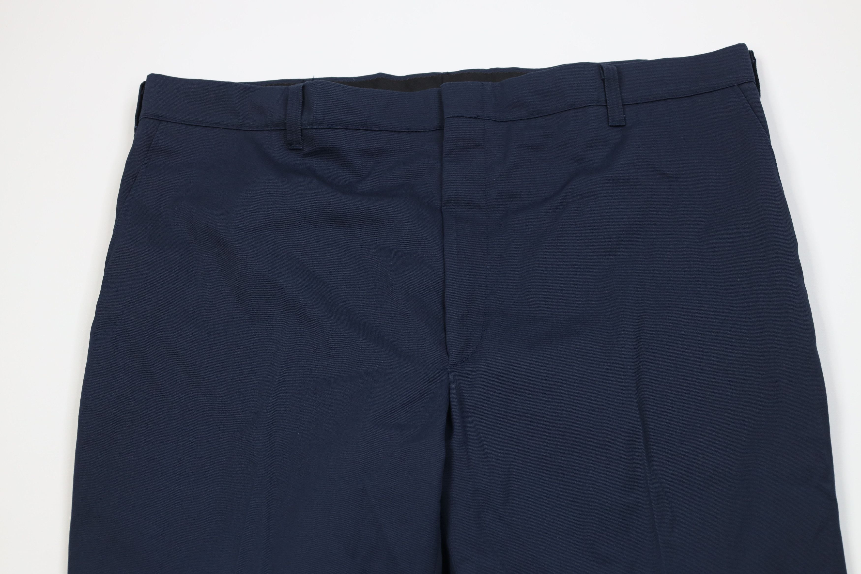 Vintage Vintage 70s Streetwear Wide Leg Chino Pants Blue USA Size US 44 / EU 60 - 2 Thumbnail