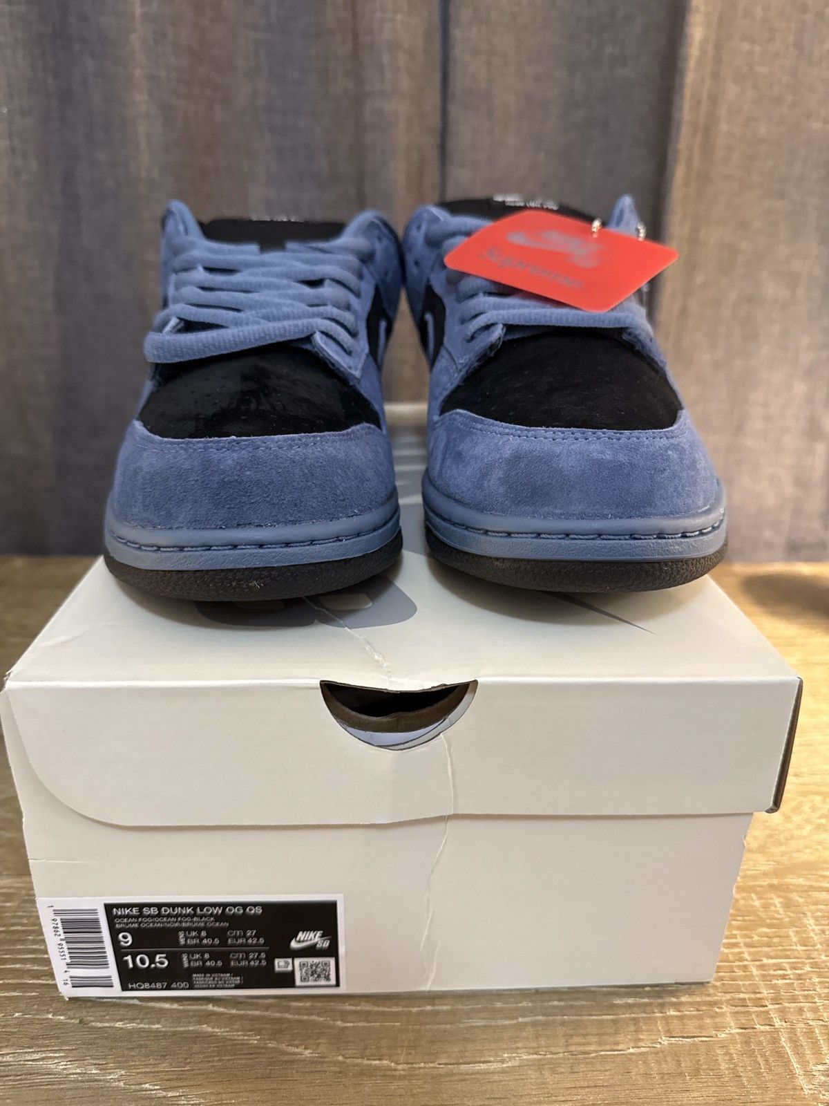 Supreme Supreme 94 Nike SB Dunk Ocean Fog USA Exclusive Pair Size US 9 / EU 42 - 2 Thumbnail