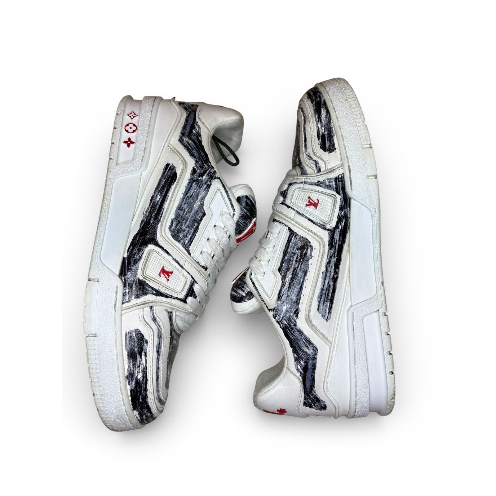 Louis Vuitton Louis Vuitton Trainer 'Colored-In Motif - White Black' | LV8 Size US 9 / EU 42 - 1 Thumbnail