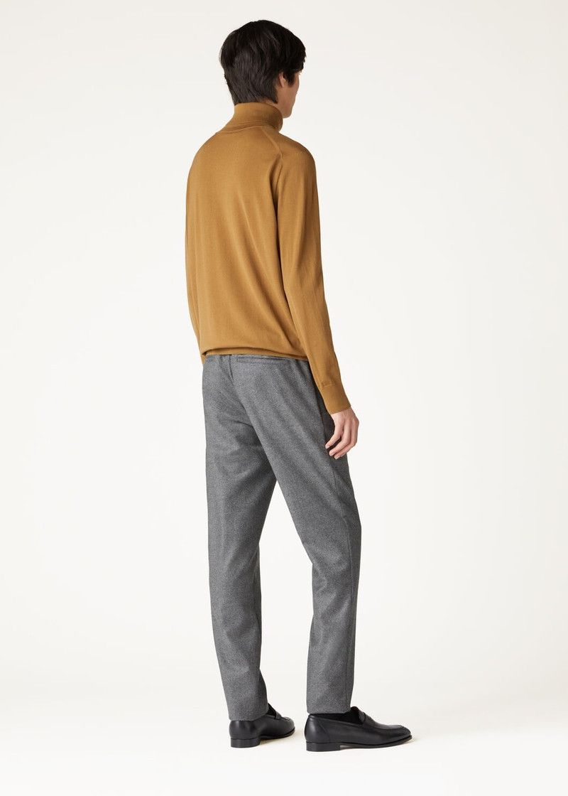 Loro Piana o1w1db10226 FAL3612 Turtleneck Sweater in Brown Size US XL / EU 56 / 4 - 5 Thumbnail