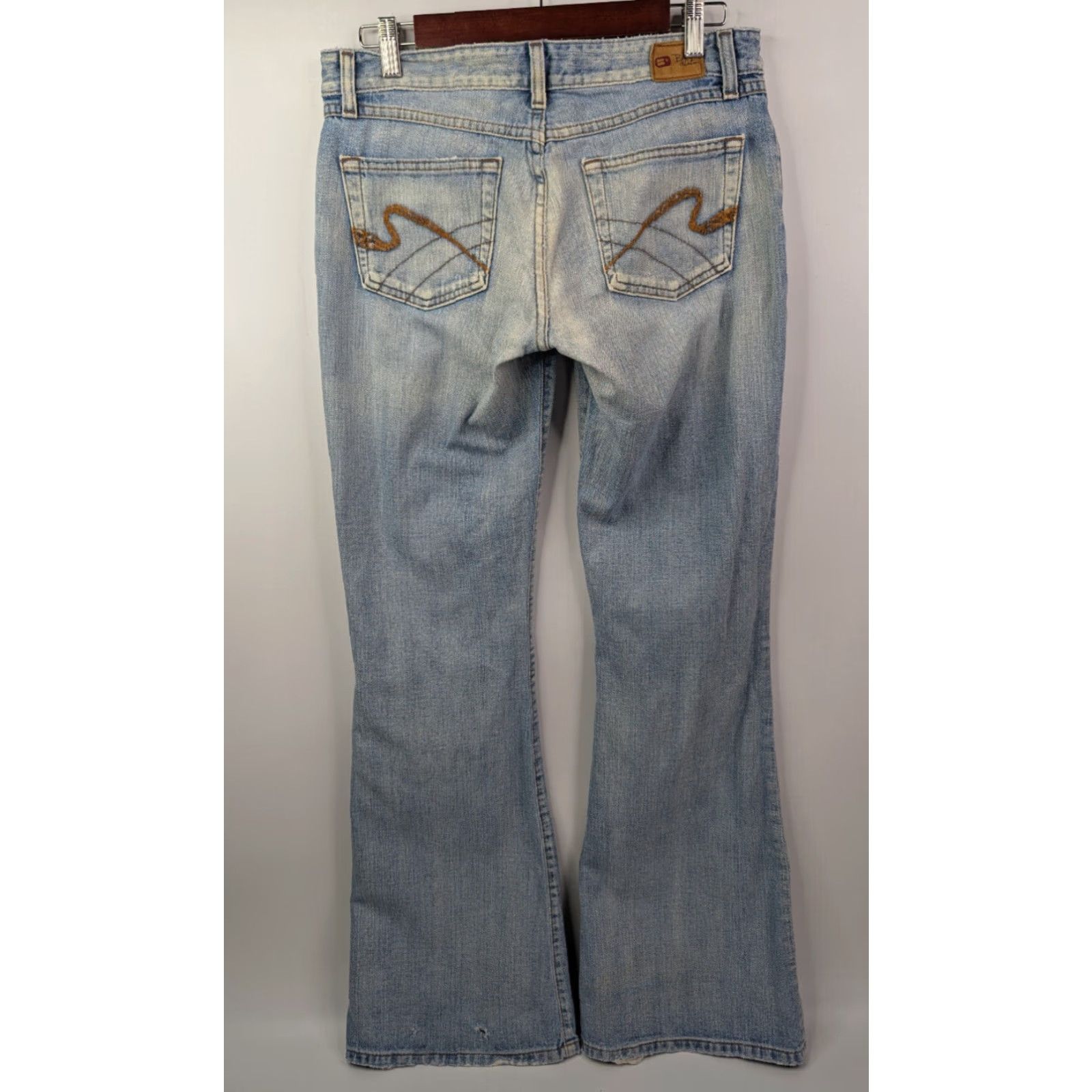 Vintage BKE Buckle STAN Womens Jeans - Denim, Size 30x33.5, Regular, Bootcut, Distressed Blue, Medium Wash, 67 Buckle Buckle, Pants, Jeans, Women Size 24" / US 00 / IT 34 - 5 Thumbnail