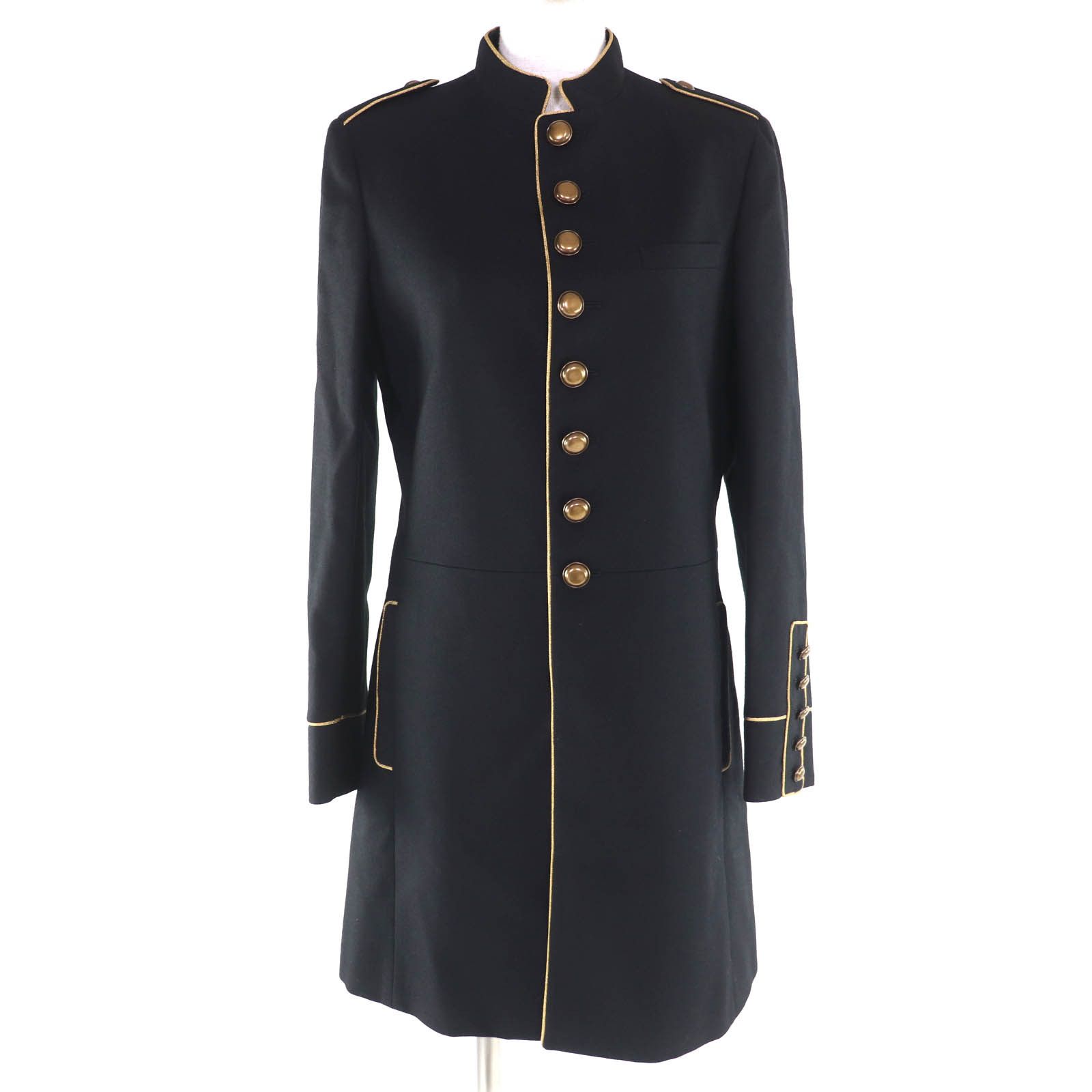 Yves Saint Laurent Yves Saint Laurent Saint Laurent Paris Eddie's Napoleon Wool Coat Textile Outerwear 413428 DUTY FREE for USA Size ONE SIZE - 1 Thumbnail