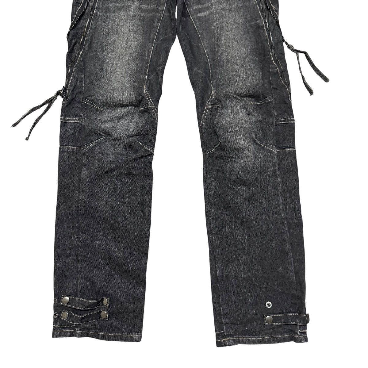 PPFM PPFM Bondage Black Denim Jeans Size US 32 / EU 48 - 9 Thumbnail