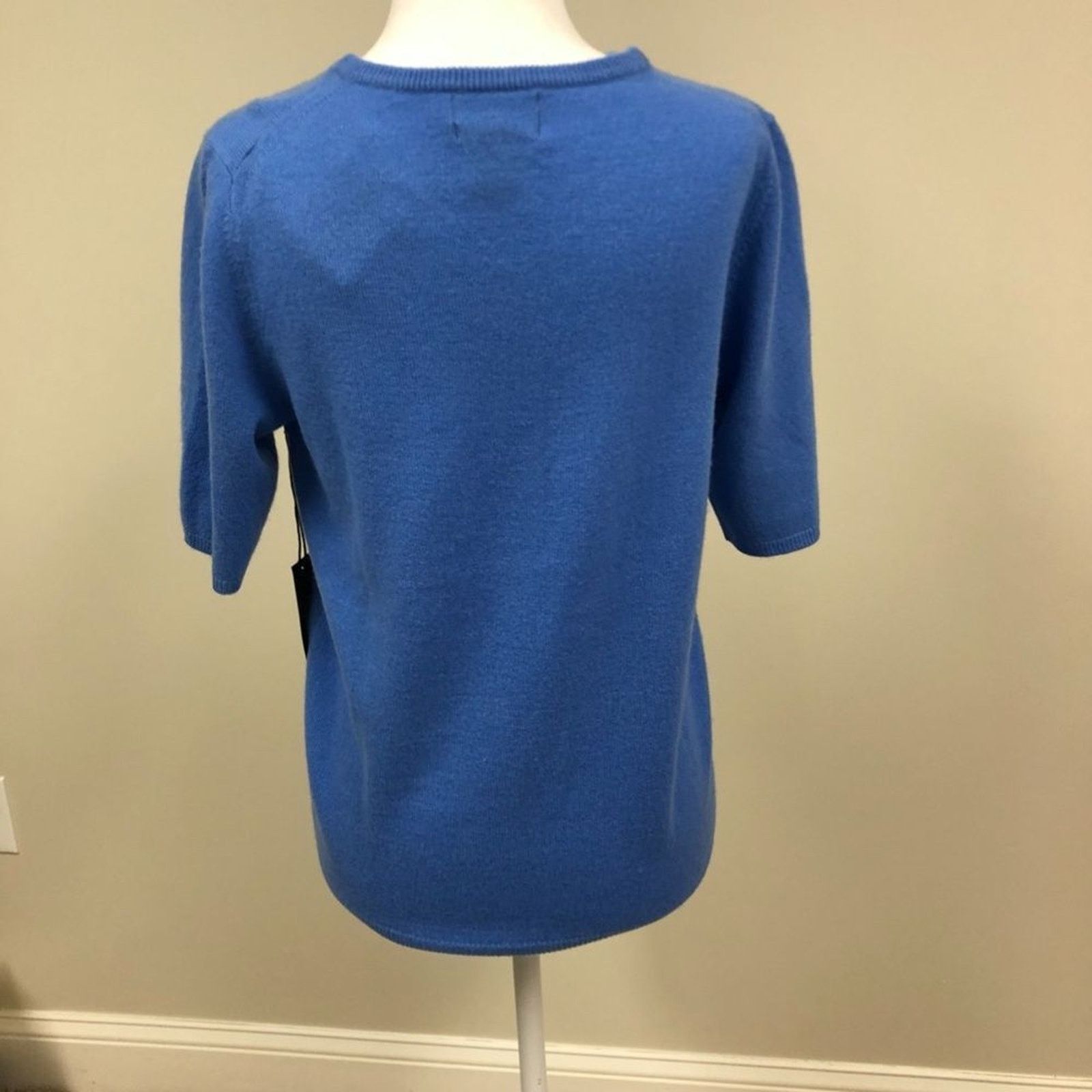 Jones New York Short Sleeve 2-ply Cashmere Sweater from Jones New York Size M / US 6-8 / IT 42-44 - 3 Thumbnail