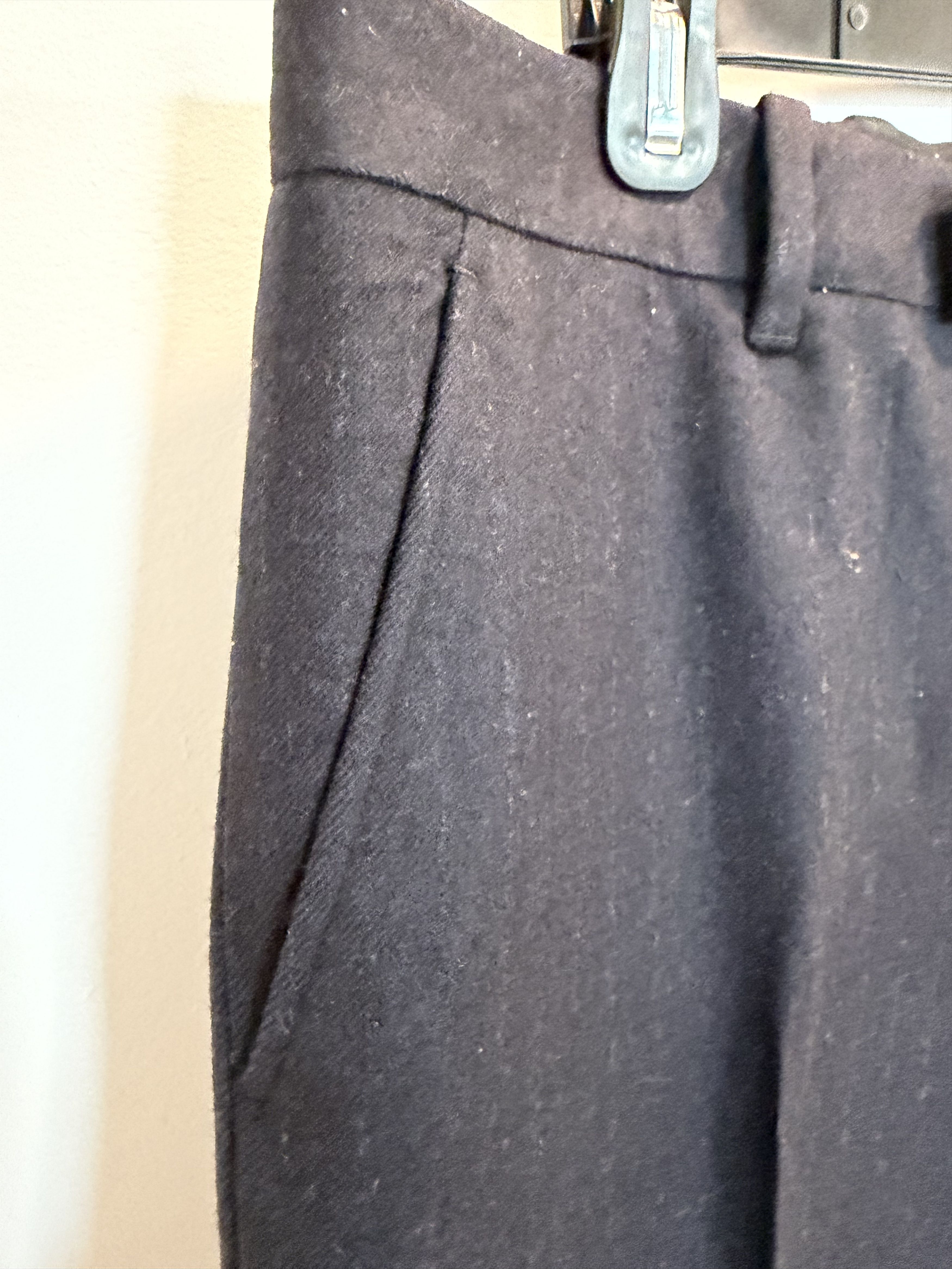 Prada Prada Navy Blue Chalk Stripe Loose Fit Trousers Size US 32 / EU 48 - 9 Thumbnail