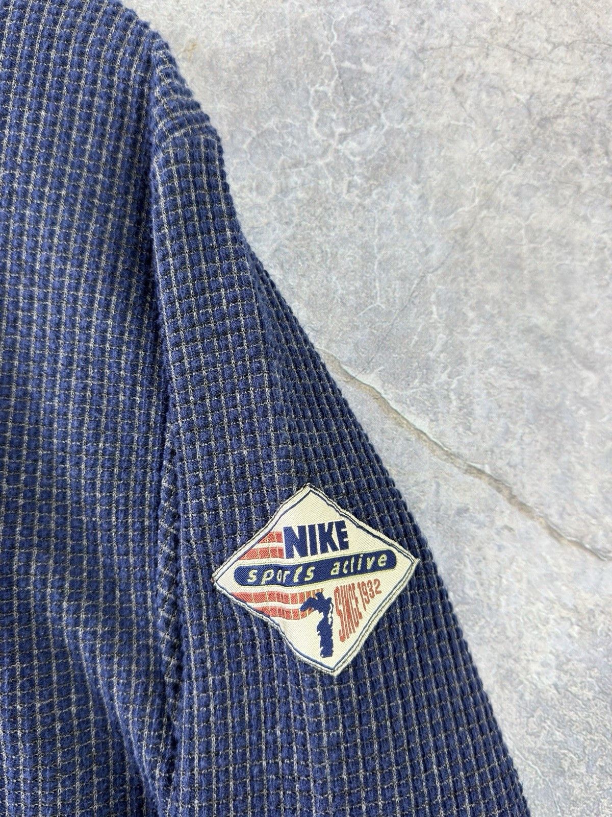 Nike Vintage 1980s NIKE Sports Active Waffle Long Sleeves Size US M / EU 48-50 / 2 - 3 Thumbnail