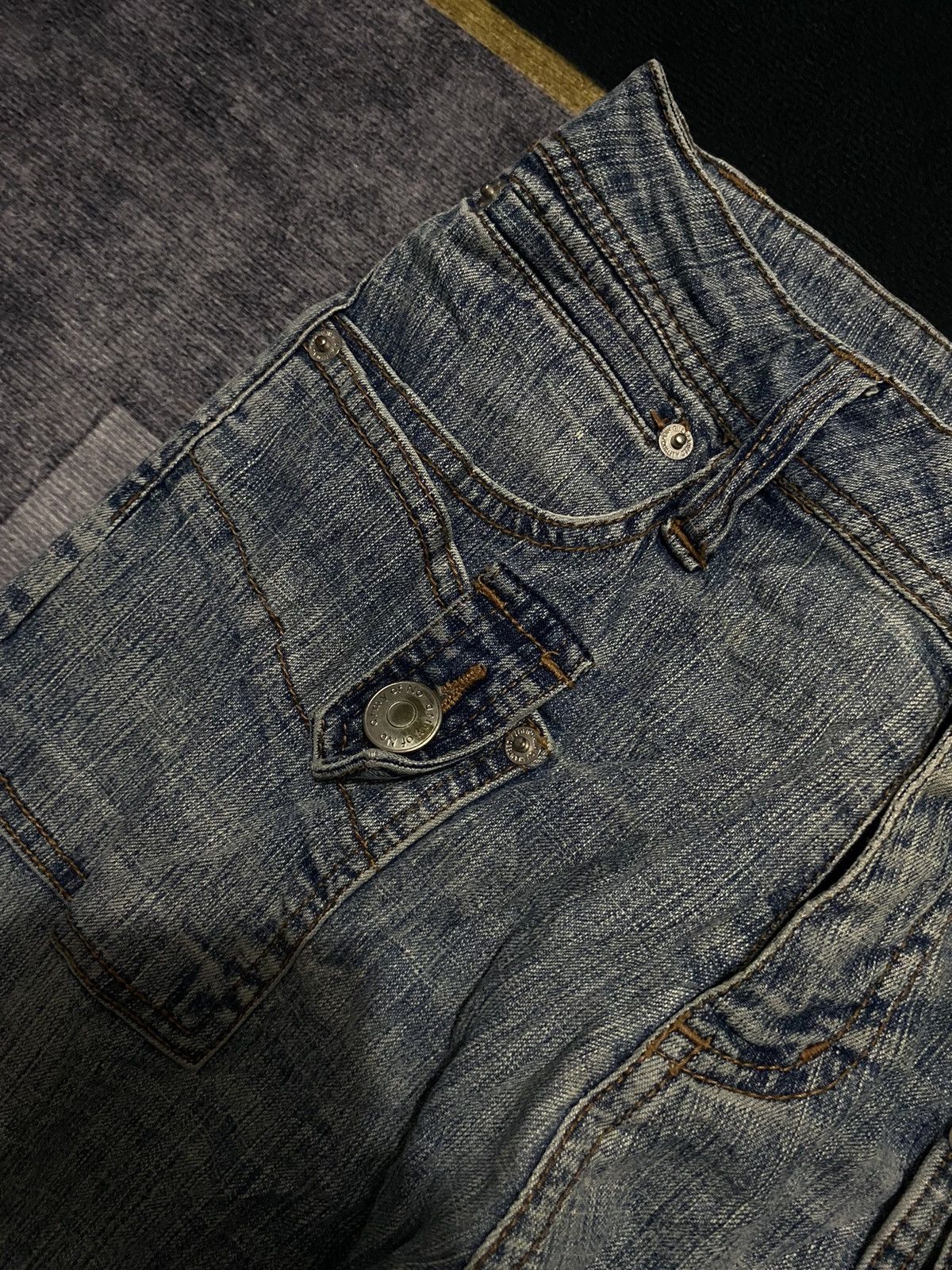 Japanese Brand ARMY OF NO FLARE BOOT CUT DENIM PANTS Size US 27 - 6 Thumbnail