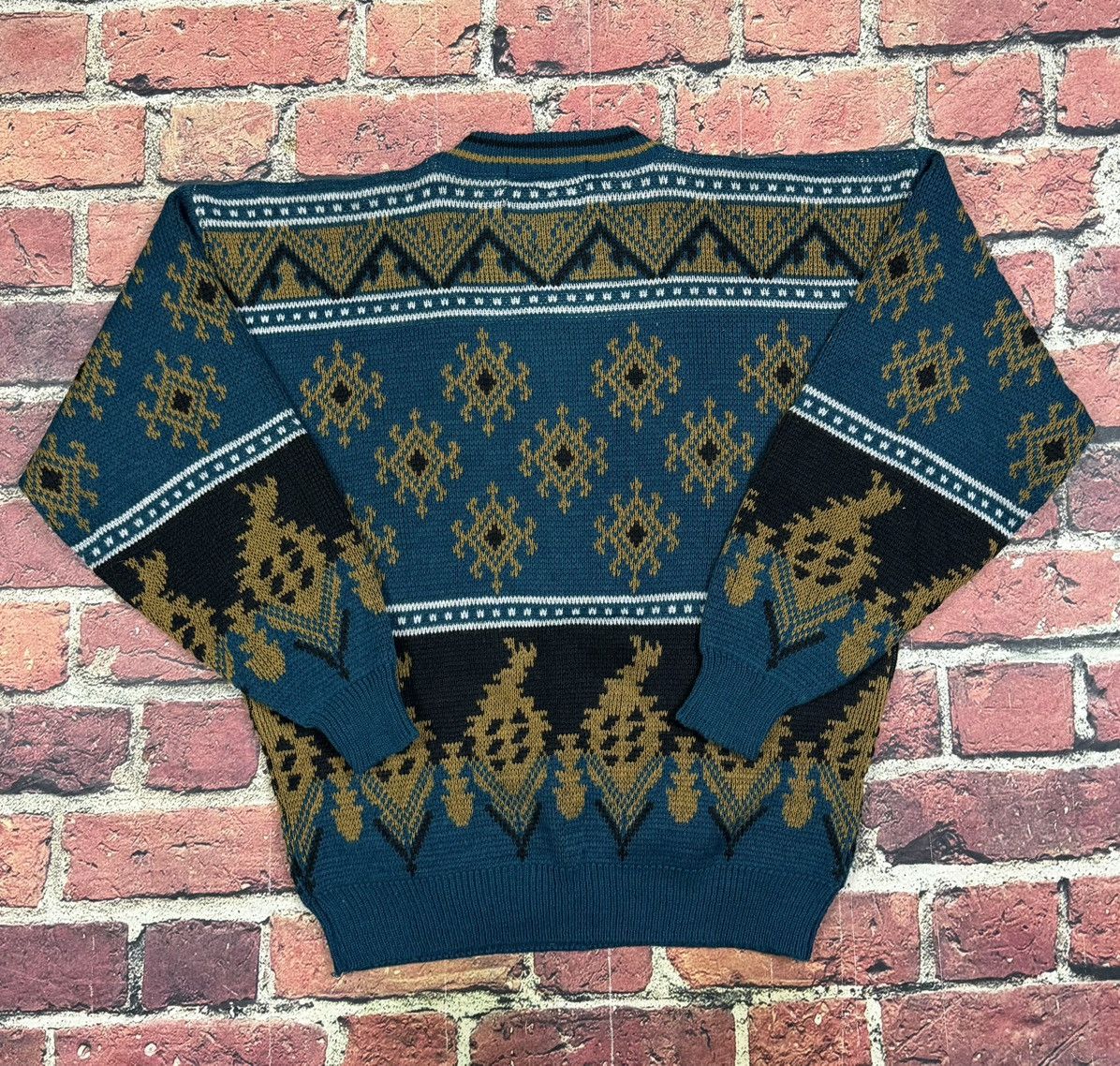 Botany 500 Vintage Botany 500 Pullover Sweater Knit Geometric 80s 90s Size US L / EU 52-54 / 3 - 2 Thumbnail