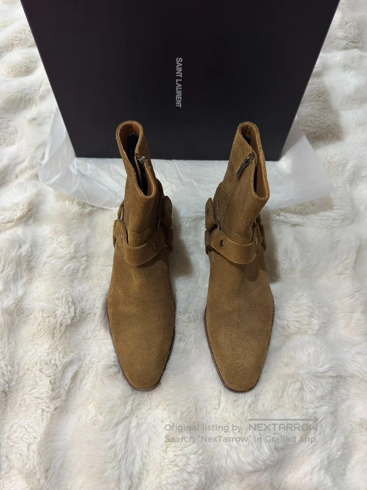 Saint Laurent Paris Saint Laurent Paris Suede Ankle Chelsea Boots| Size US 6 / EU 39 - 4 Thumbnail