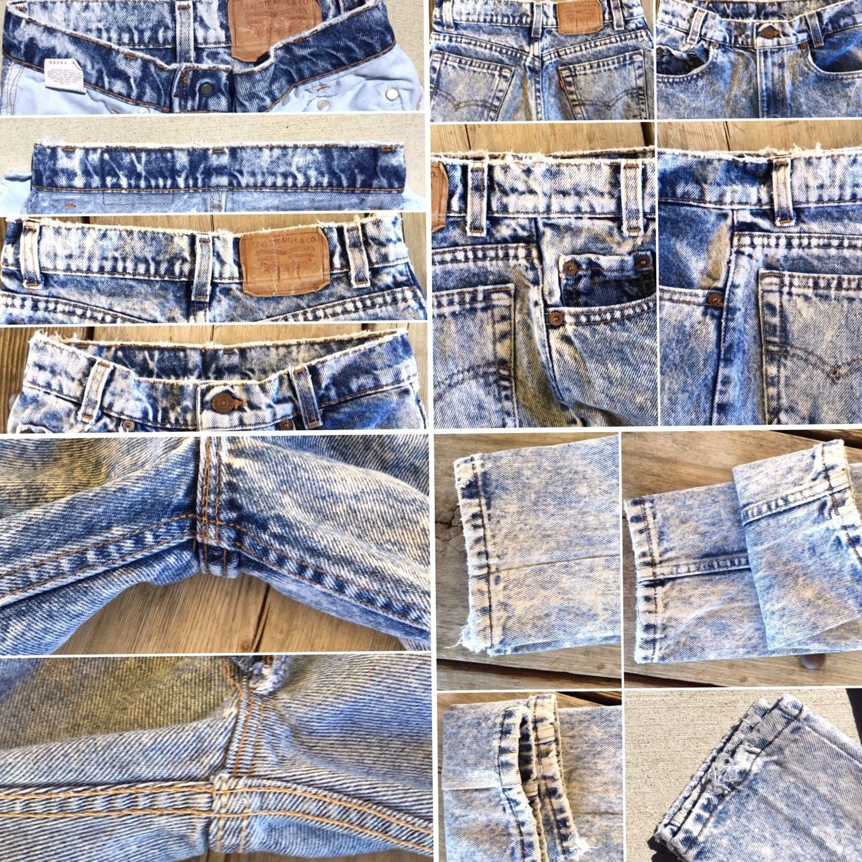 Levi's VINTAGE Levi's 505 Jeans Denim Blue Acid Wash High Waist Tapered Leg 25 in Waist 80s 90s Mens Womens Unisex Jeans Size 26" / US 2 / IT 38 - 5 Thumbnail