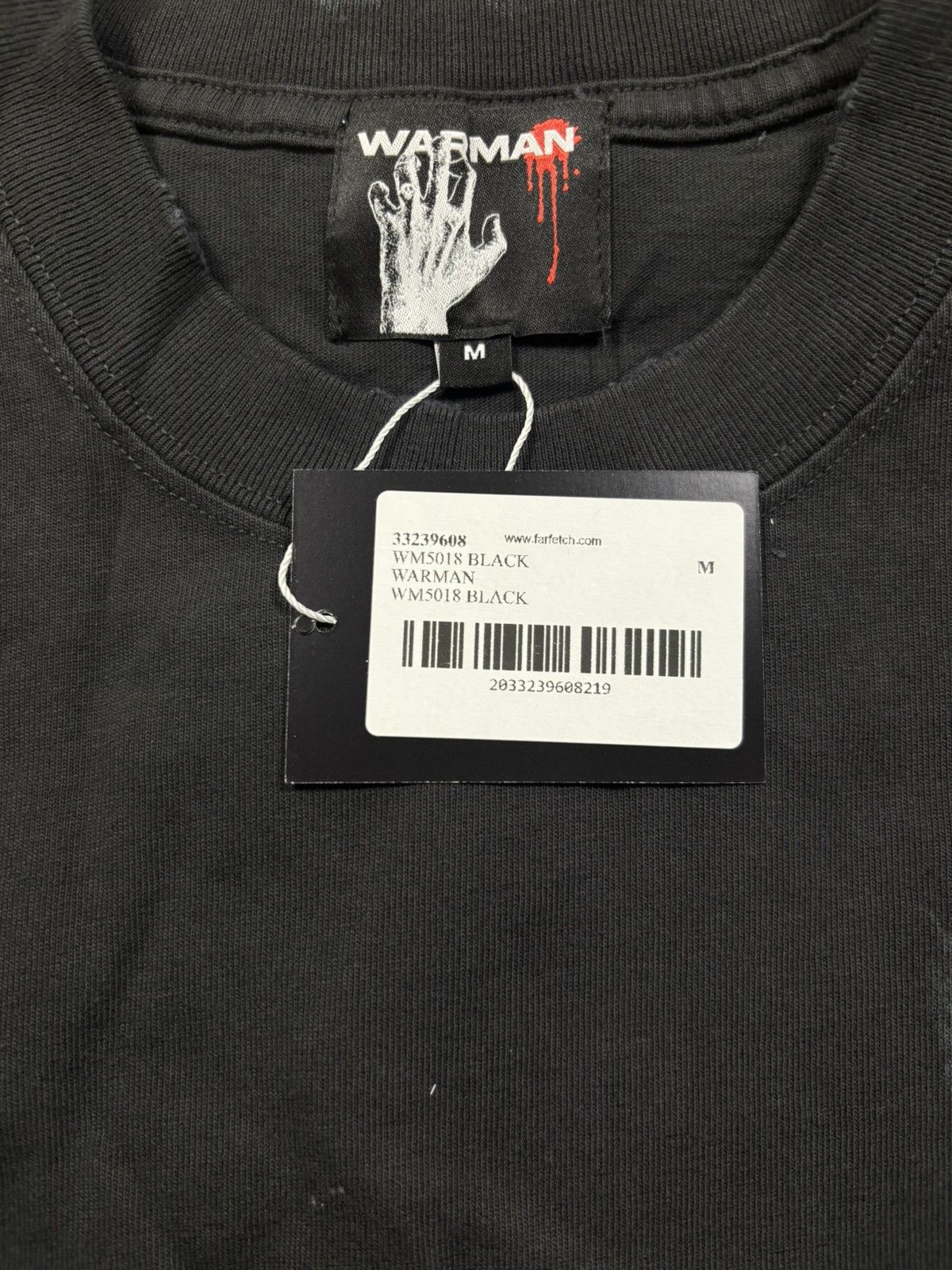 Vintage WARMAN AGGRESSIV DOG GRAPHIC TEE, WASHED BLACK Size US M / EU 48-50 / 2 - 10 Thumbnail
