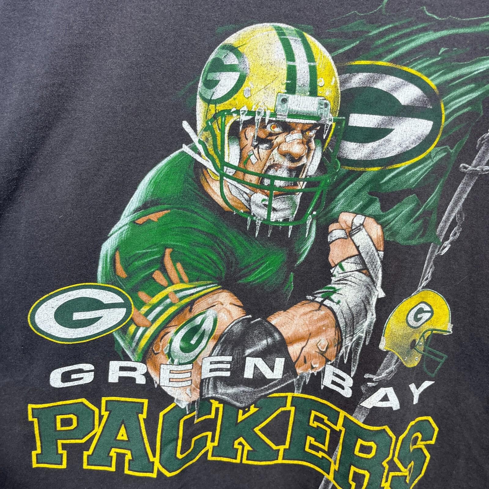 Other Vintage 90s Green Bay Packers NFL T-Shirt 3XL Sun Faded Size ONE SIZE - 3 Thumbnail