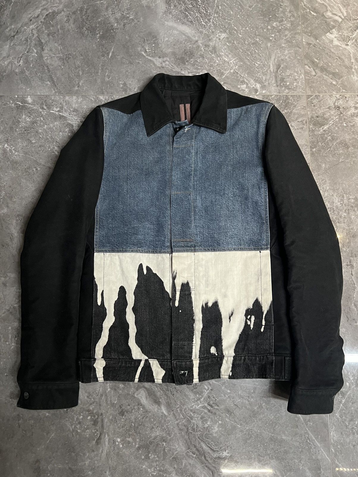 Rick Owens Drkshdw Rick owens fw16 Bleach Vomit worker jacket Size US S / EU 44-46 / 1 - 3 Thumbnail
