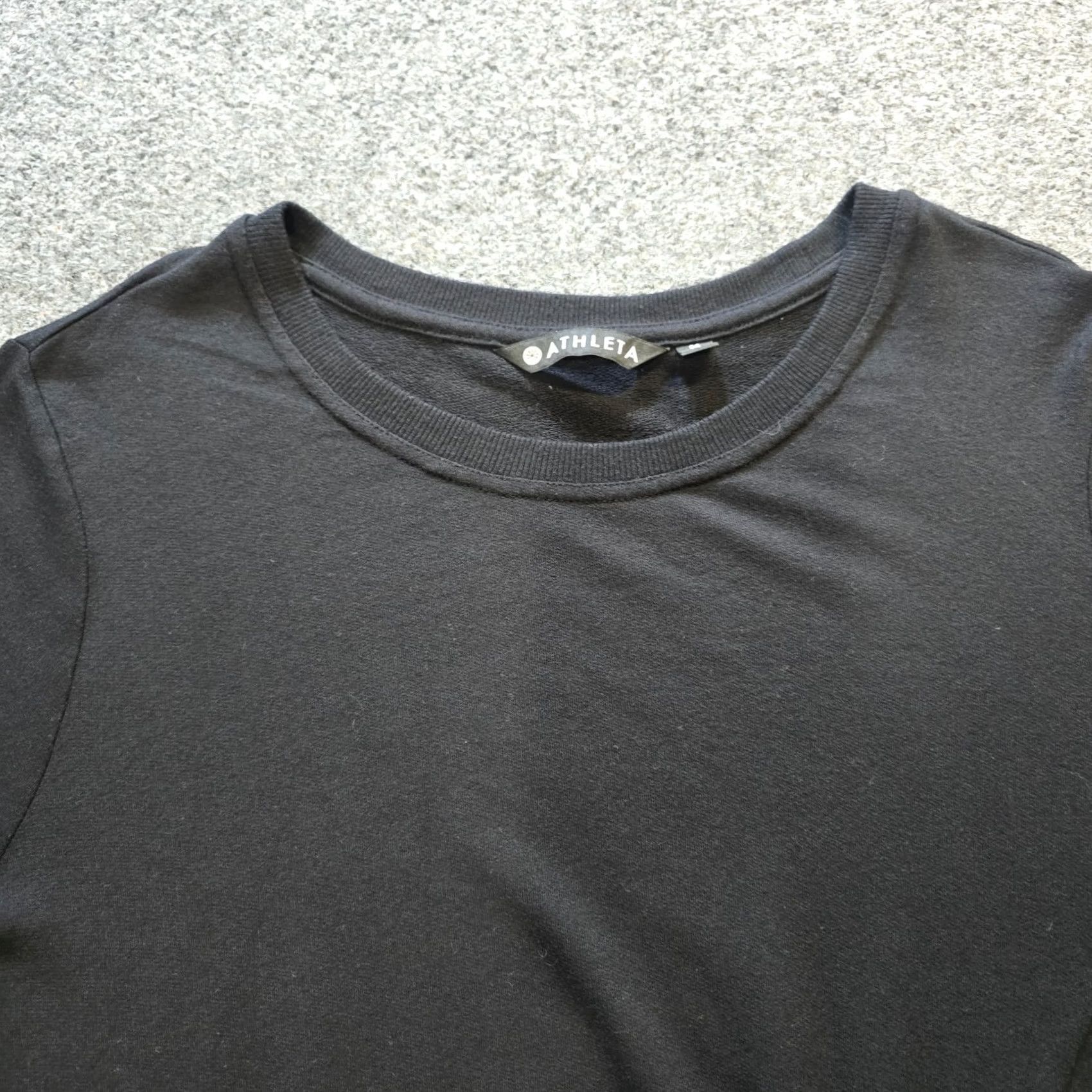 Athleta Athleta Sweater Womens Small Black Long Sleeve Knotted Sweatshirt Casual Capsule Size S / US 4 / IT 40 - 2 Thumbnail