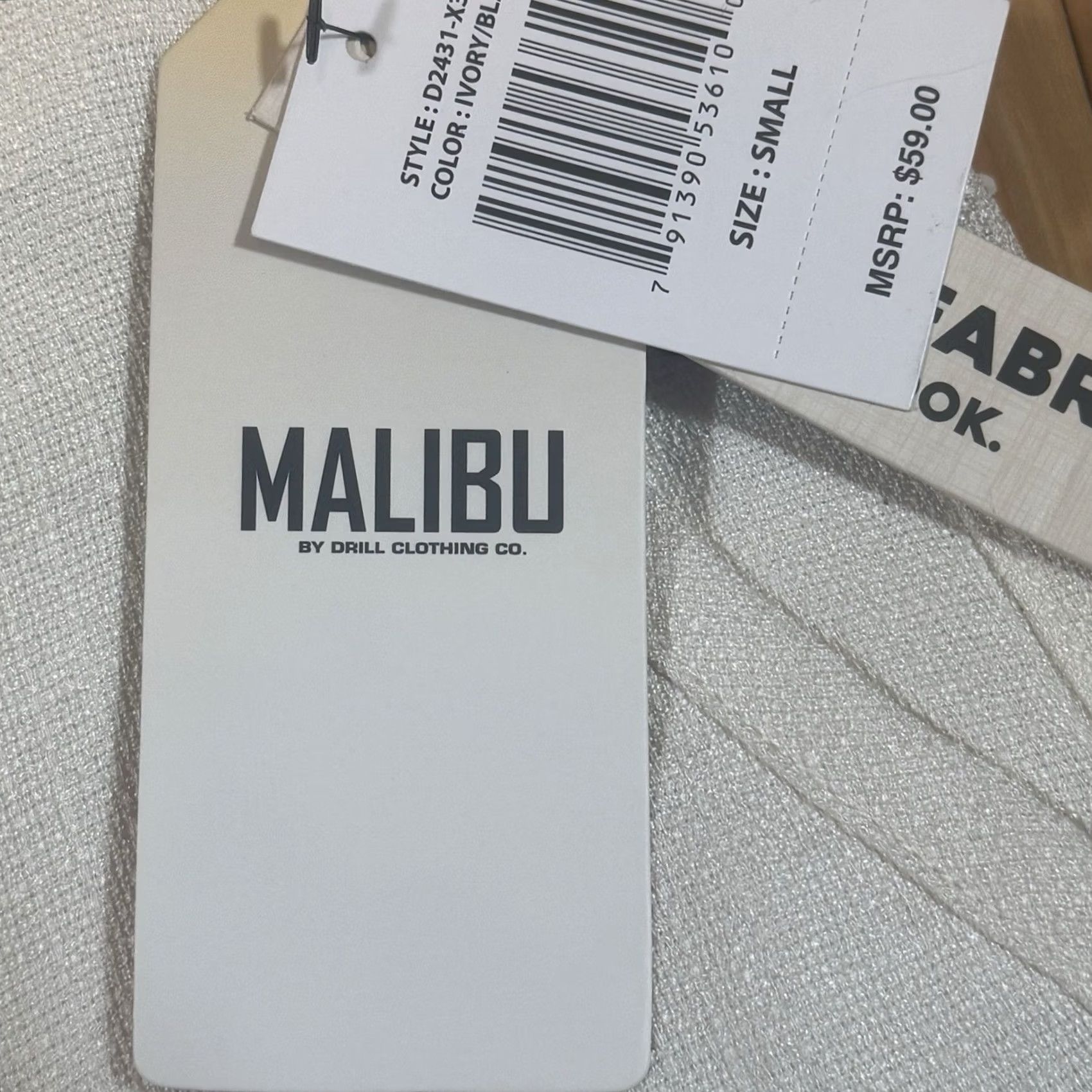 Vintage Malibu Bermuda Shorts Men’s Small Ivory Polyester Textured Linen Look Fabric Short Pants Size US 29 - 4 Thumbnail
