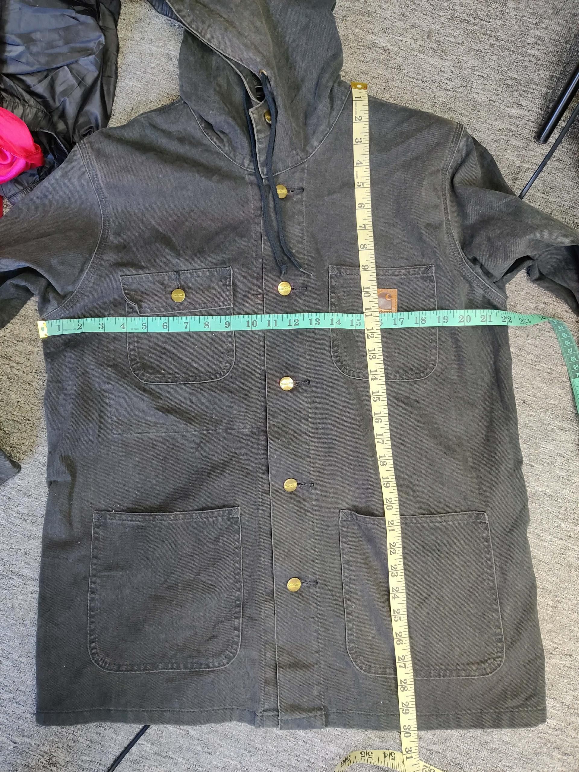 Carhartt Vintage Carhartt Chore Hooded Jacket Size US L / EU 52-54 / 3 - 12 Thumbnail