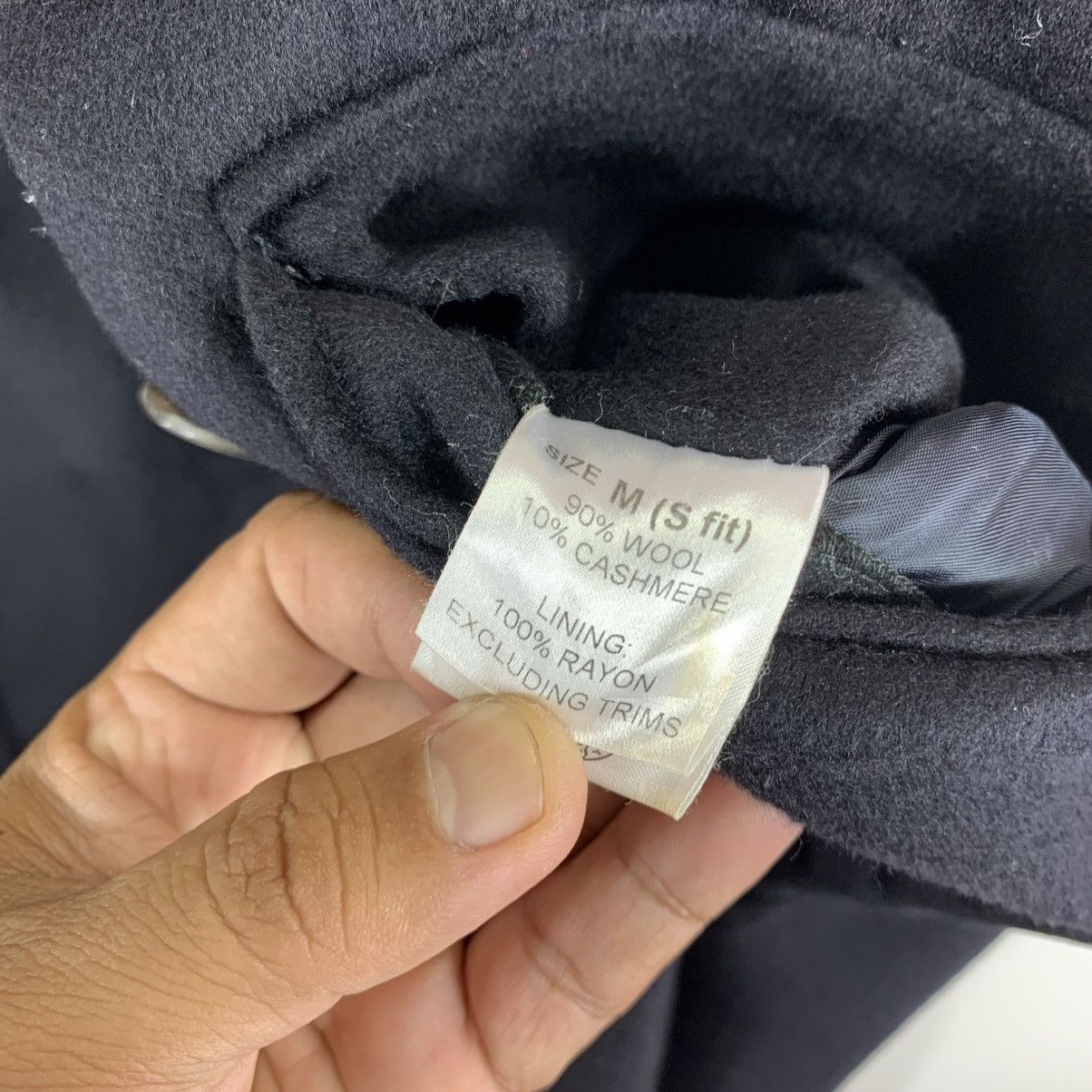 Alfred Dunhill × Vintage VINTAGE DUNHILL DOUBLE BREASTED OVERCOAT BLACK JACKET WOOL Size US M / EU 48-50 / 2 - 9 Thumbnail