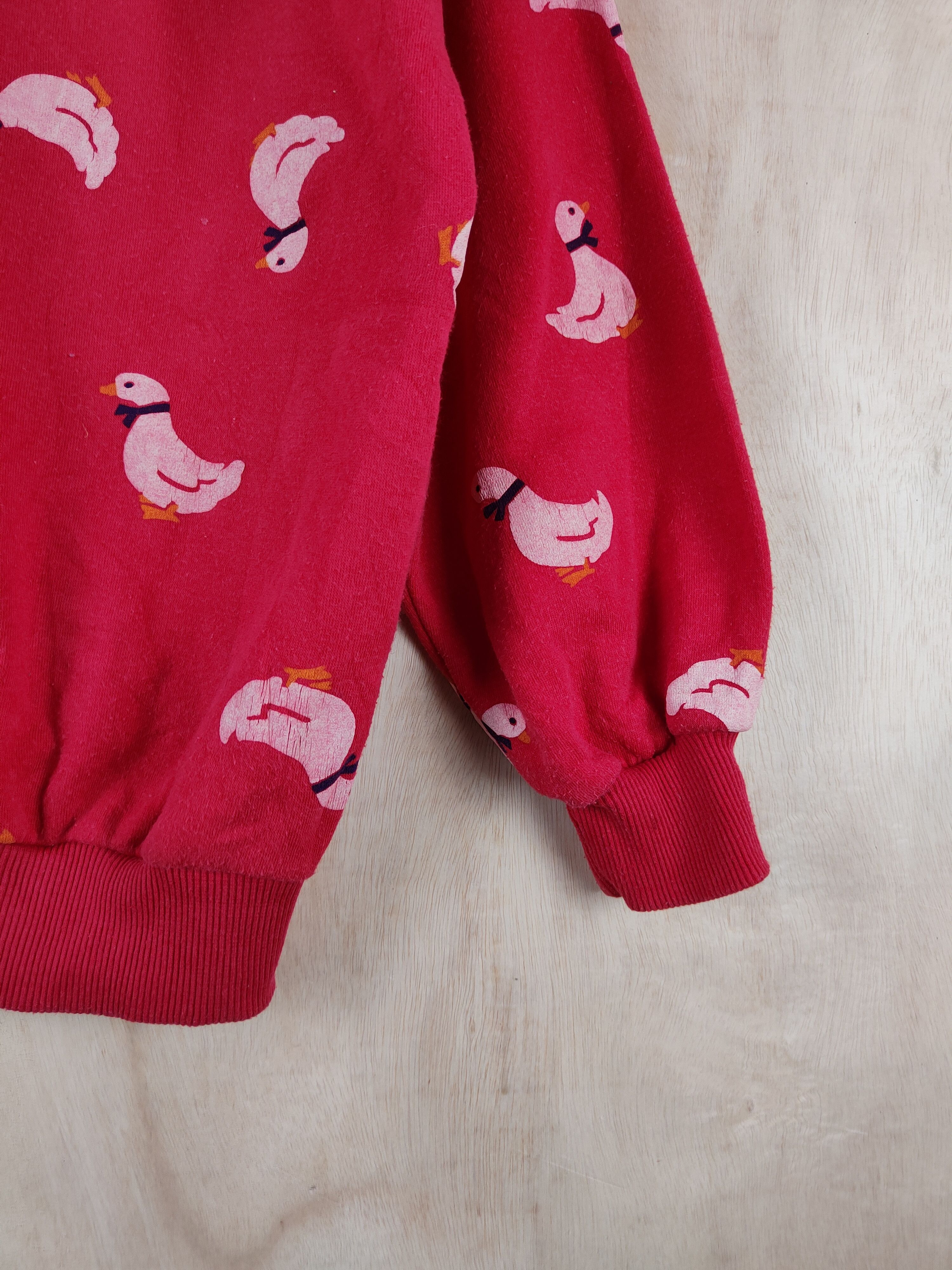 Japanese Brand Sydney 1955 Red Duck fullprint vintage Sweatshirts #S2559 Size US M / EU 48-50 / 2 - 6 Thumbnail