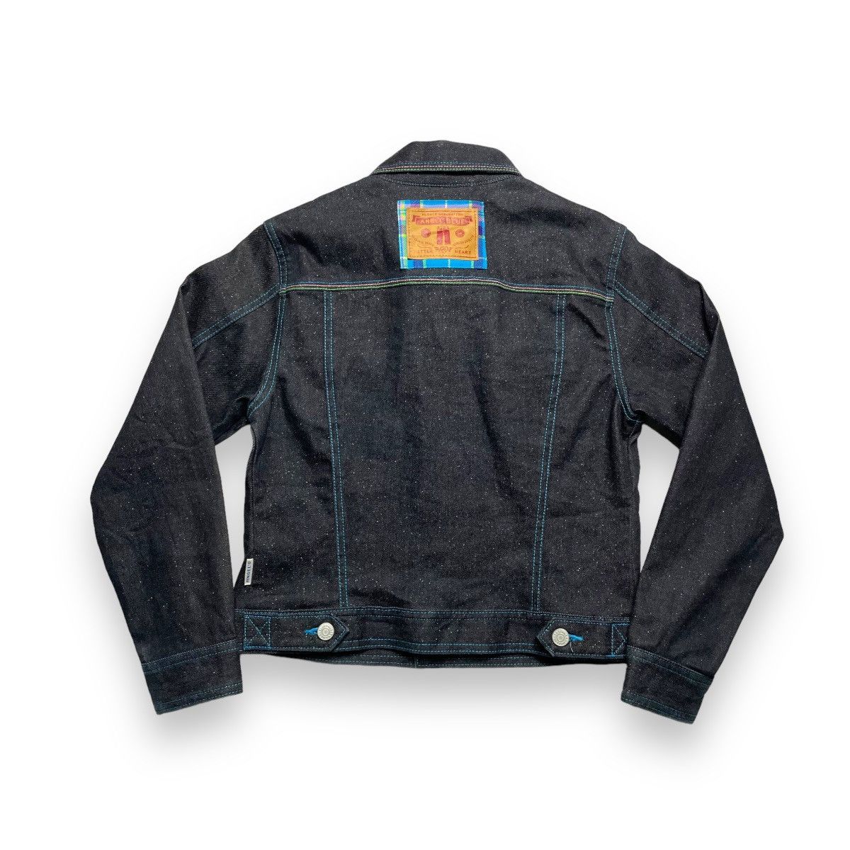 Angel Blue × Beauty Beast × Hysteric Glamour 🇯🇵 VINTAGE ANGEL BLUE GLITTER DENIM JACKET Size S / US 4 / IT 40 - 2 Thumbnail