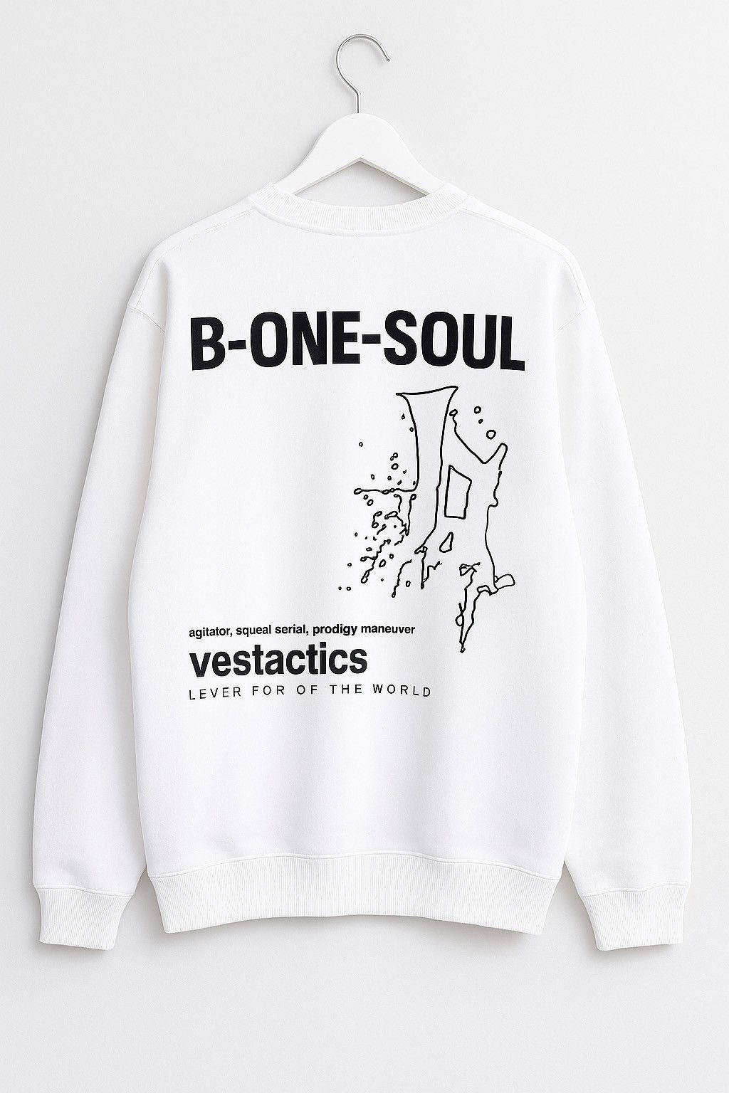 Japanese Brand B-One-Soul White Graphic – Subliminal Self Expression Size US L / EU 52-54 / 3 - 1 Thumbnail