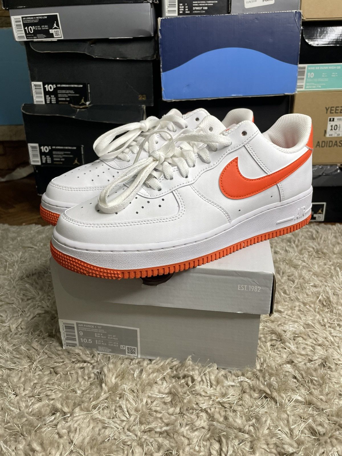 Nike Air Force 1 07 Safety Orange Size US 9 / EU 42 - 1 Thumbnail