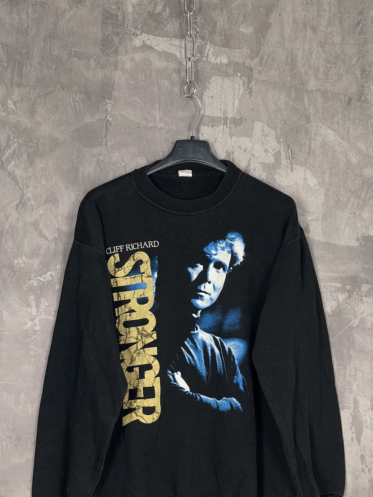 Band Tees × Vintage Cliff Richard Vintage 90s Rare Sweatshirt Size US M / EU 48-50 / 2 - 2 Thumbnail