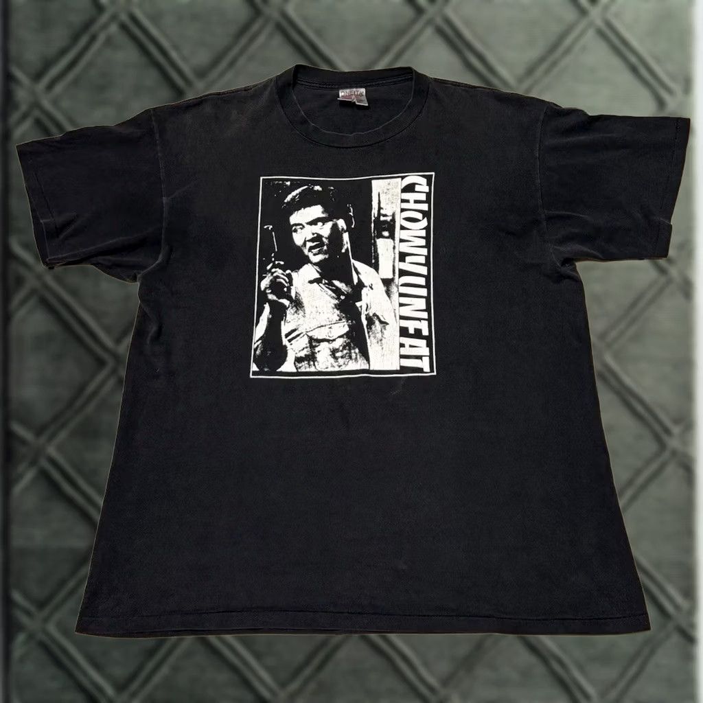 Vintage VINTAGE 90s John Woo Chow Yun-fat Better Tomorrow II Rice Shirt XL Black Oneita Mens Size US XL / EU 56 / 4 - 1 Thumbnail