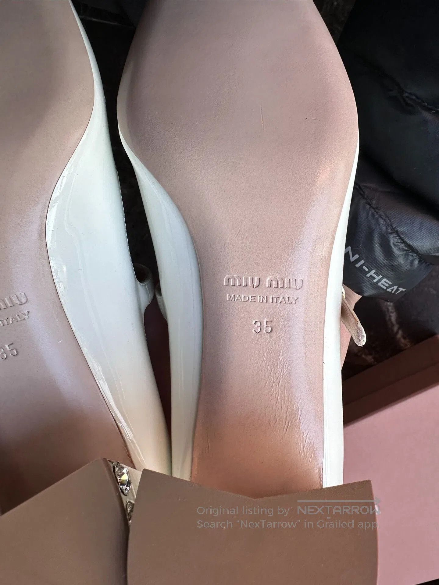 Miu Miu Miu Miu Beige Mary Jane Leather Shoes. Size US 4 / IT 34 - 7 Thumbnail