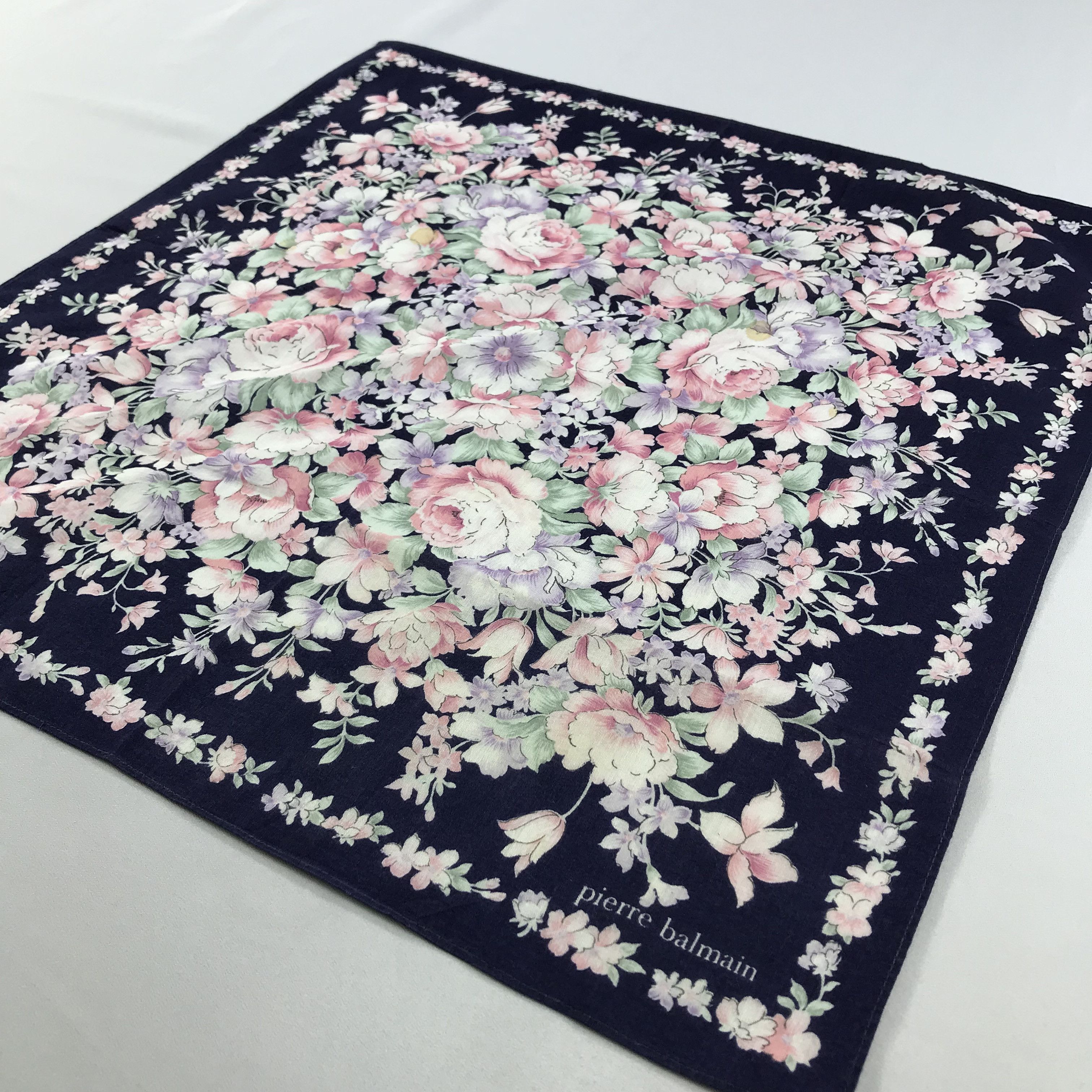 Pierre Balmain × Vintage Pierre Balmain Bandana / Handkerchief / Neckerchief -S2766A Size ONE SIZE - 2 Thumbnail