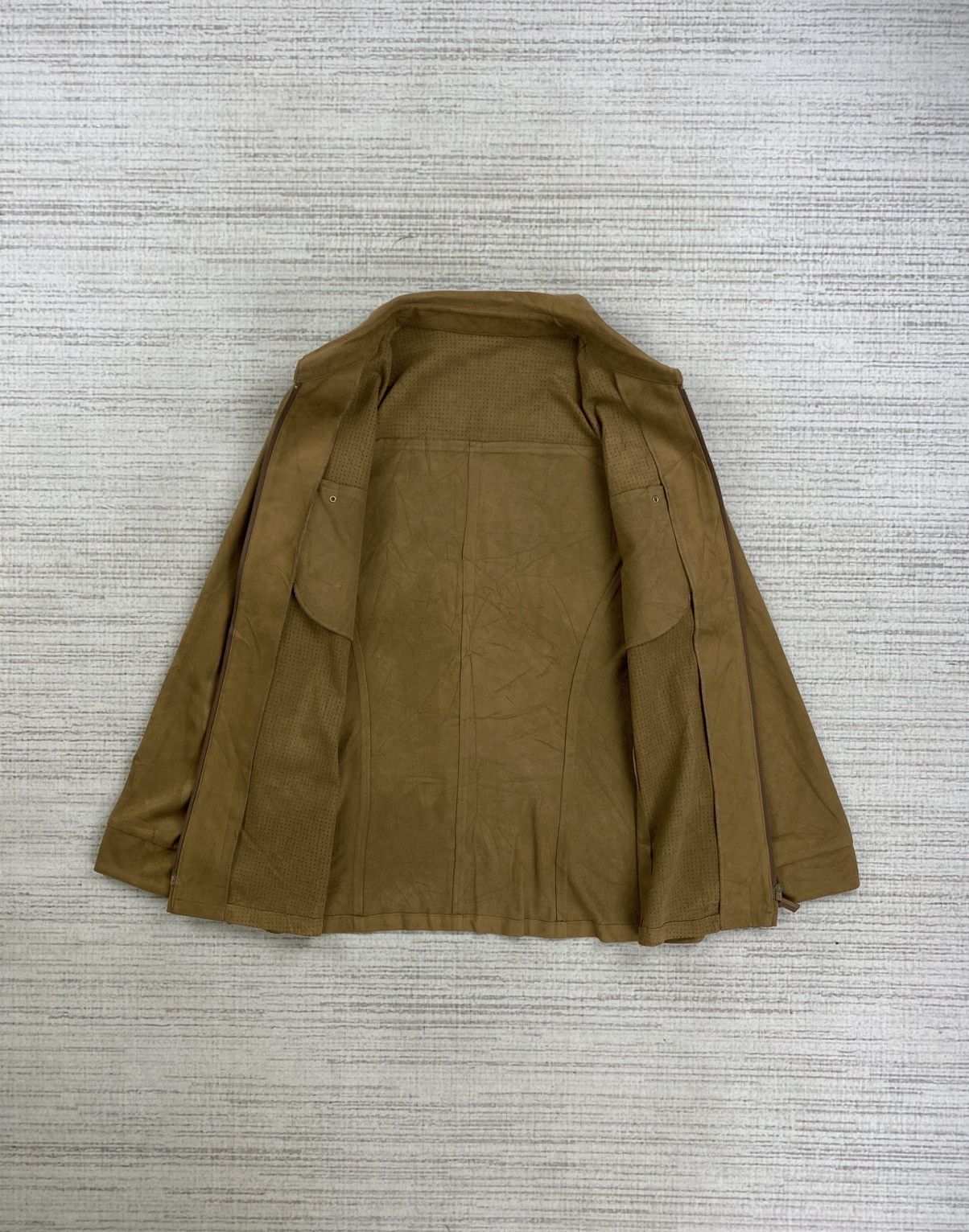 Longchamp Vintage Longchamp Artificial Suede Leather Zipper Jacket Size US M / EU 48-50 / 2 - 5 Thumbnail