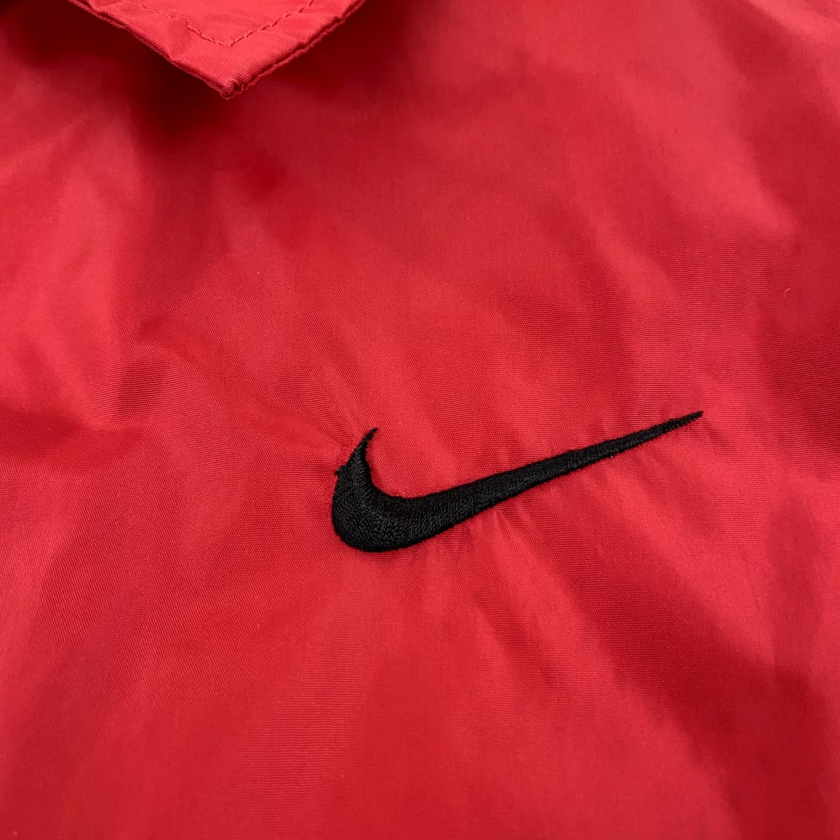 Nike VINTAGE Nike Jacket Womens XL Red White Full Zip Windbreaker 90s Track Windbreaker Size XL / US 12-14 / IT 48-50 - 2 Thumbnail
