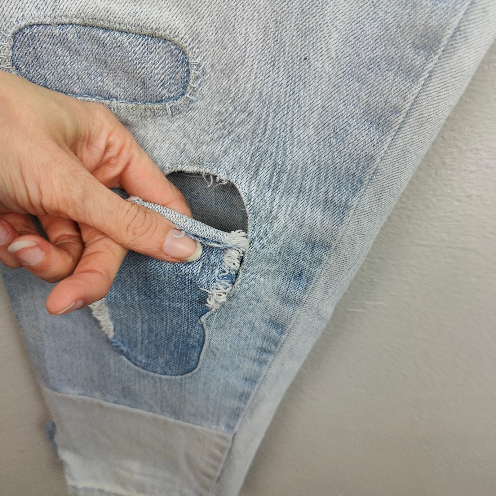 Levi's Levis Vintage Clothing Patchwork Jeans Womens 27 Size 27" / US 4 / IT 40 - 5 Thumbnail