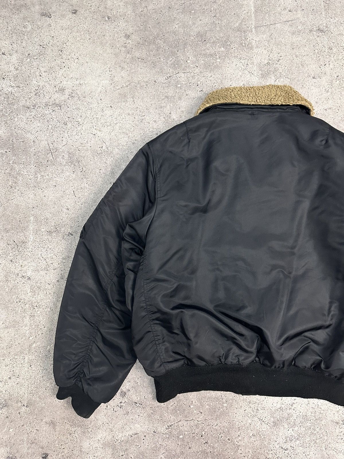 Alpha Industries Vintage Nylon MA-1 jacket alpha bombers black y2k japan Size US XL / EU 56 / 4 - 14 Thumbnail