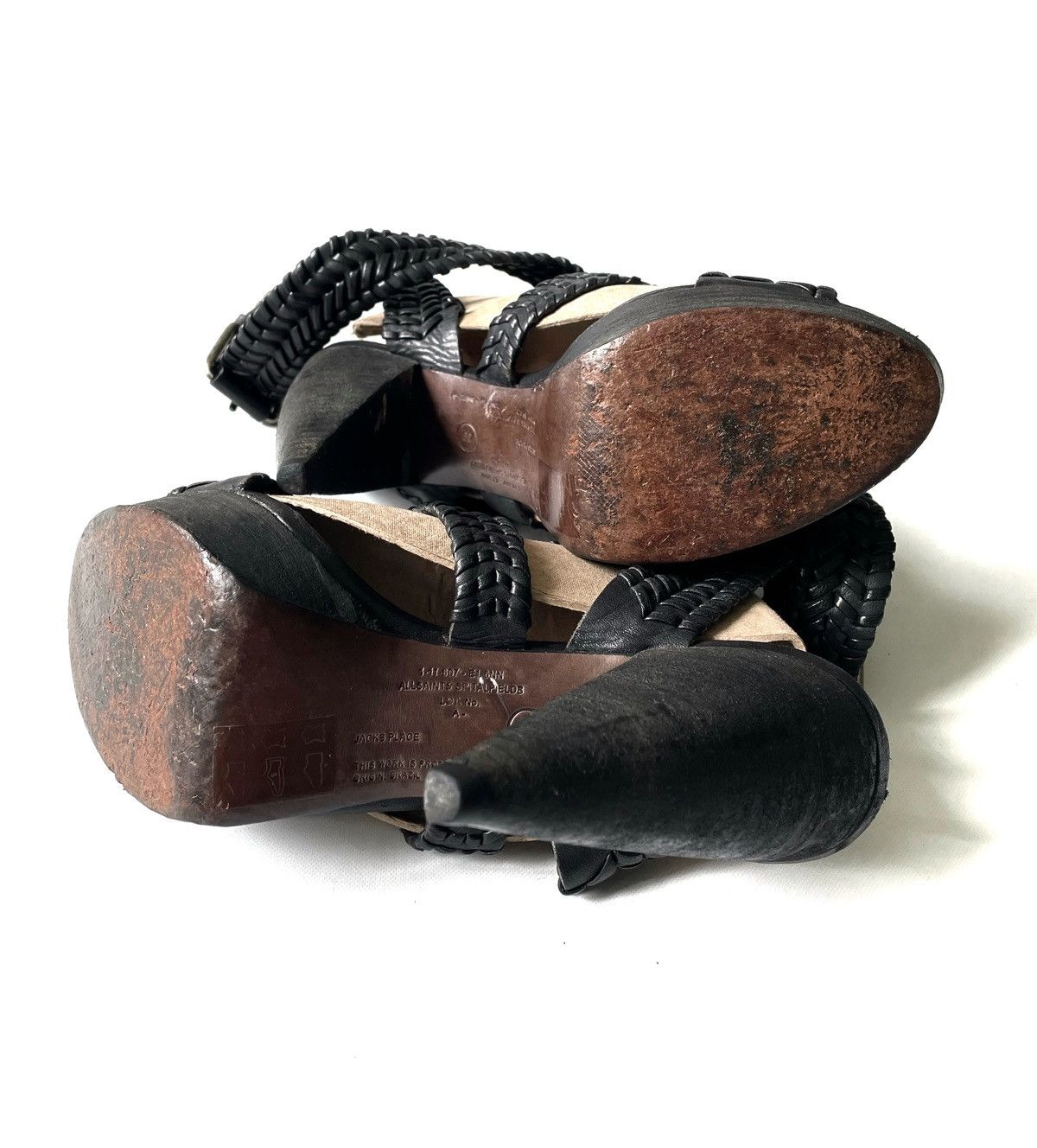Allsaints Women's Leather Sandals Heels AllSaints Spitalfields Size 39 Size US 9 / IT 39 - 6 Thumbnail