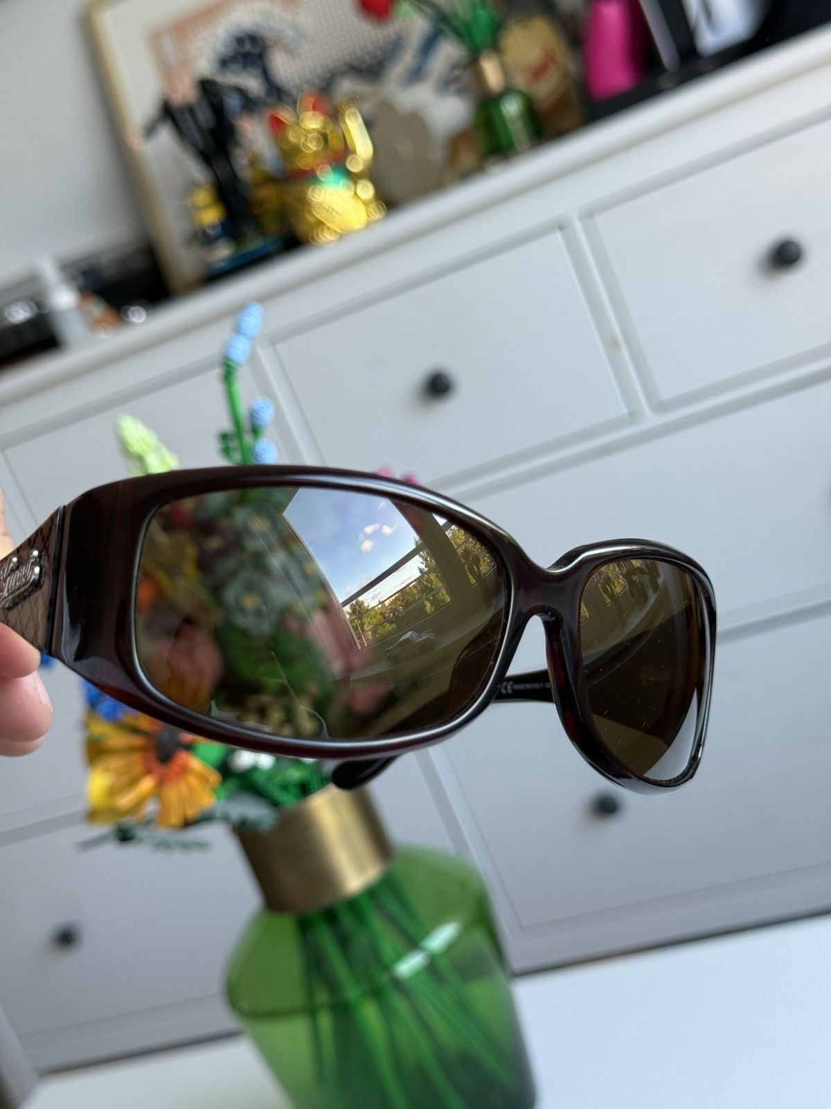 小物 90s archive GUCCI sunglasses y2k GG Designer × Gucci × Vintage Vintage y2k Gucci sunglasses