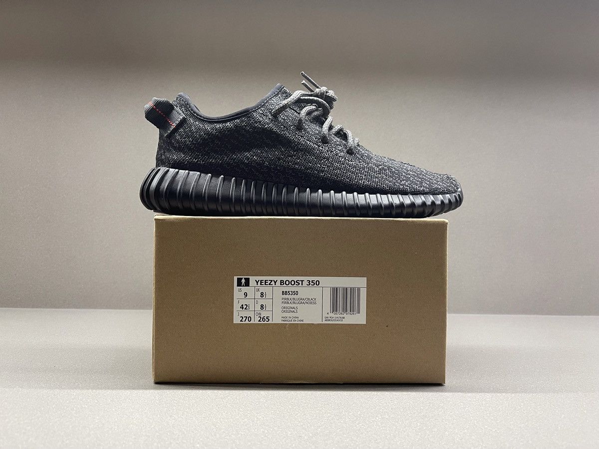 Yeezy Adidas Yeezy boost 350 v1 Pirate black 2016 Size US 9 / EU 42 - 3 Thumbnail