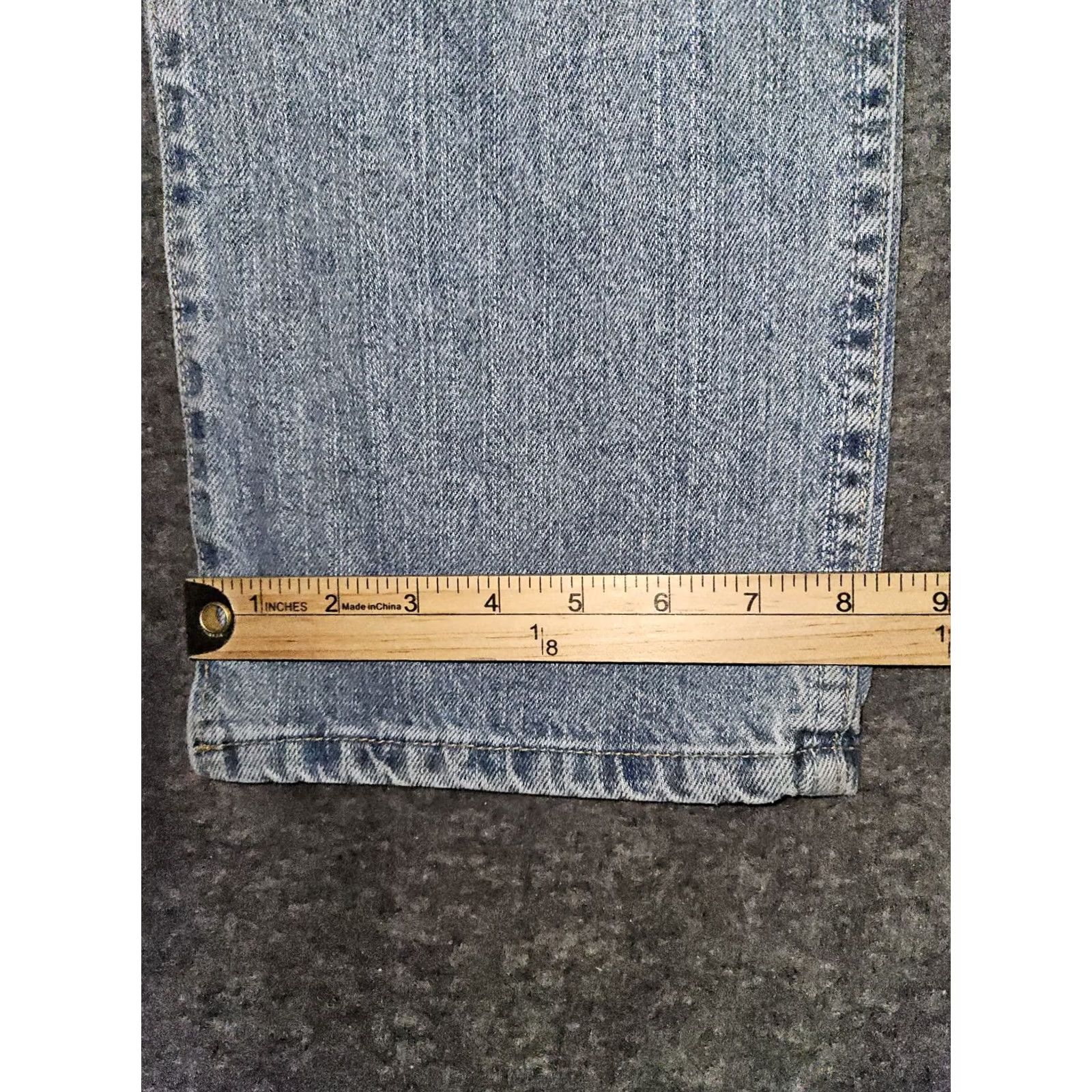 Wrangler Wrangler Cowgirl Cut Cash Jeans Women's 7/8x32 Blue Bootcut Denim Jeans/Bootcut Button Embroidered Logo Pockets Western Size 28" / US 6 / IT 42 - 7 Thumbnail