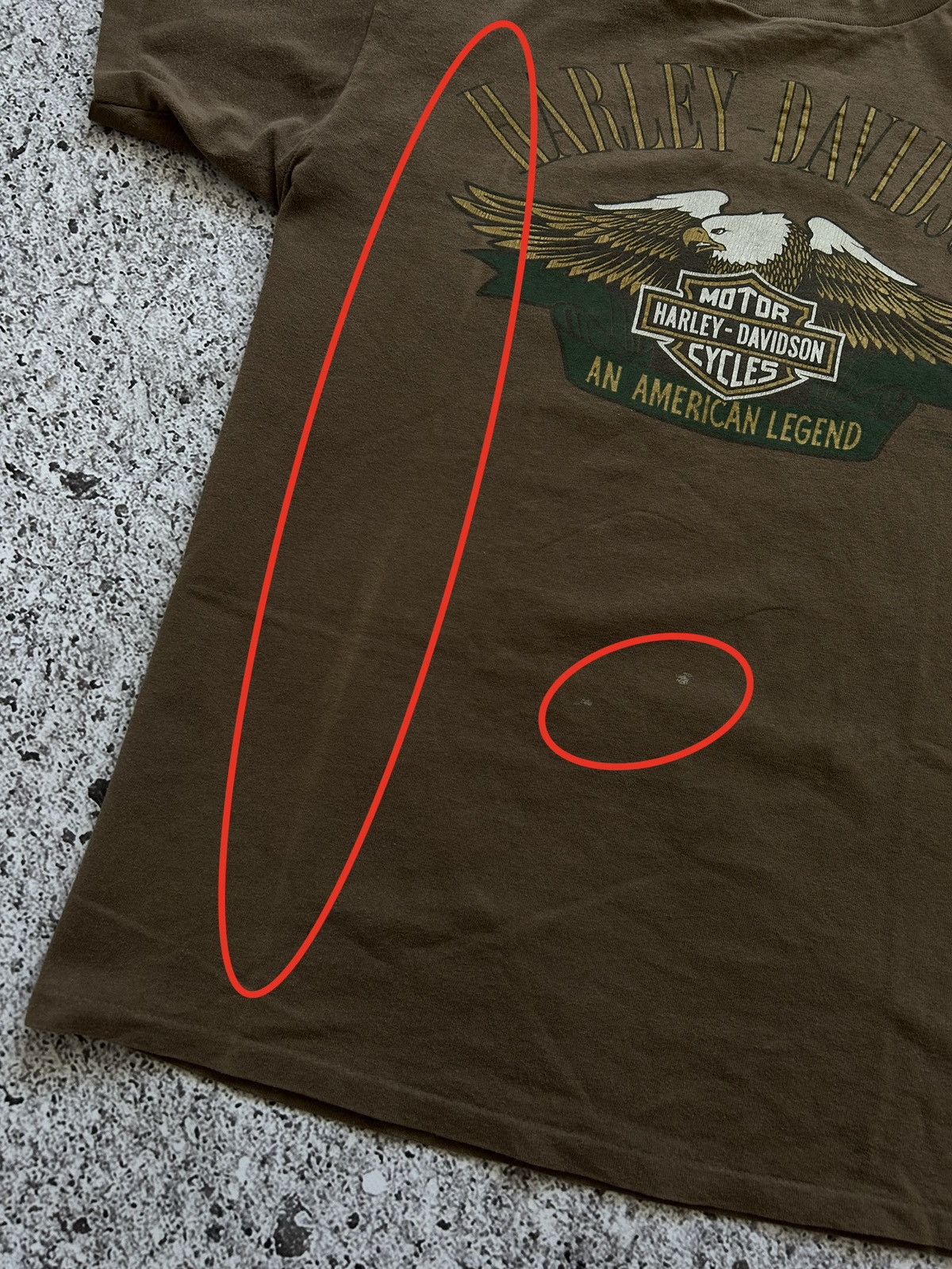 Harley Davidson × Vintage Vintage 1990 Harley Davidson 3D Emblem American Legend Tee Size US L / EU 52-54 / 3 - 11 Thumbnail