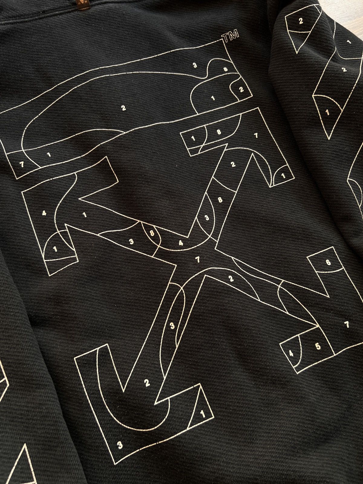 Off-White Rare Off White Numbered Puzzle Arrows Zipped Hoodie (Black) Size US S / EU 44-46 / 1 - 6 Thumbnail