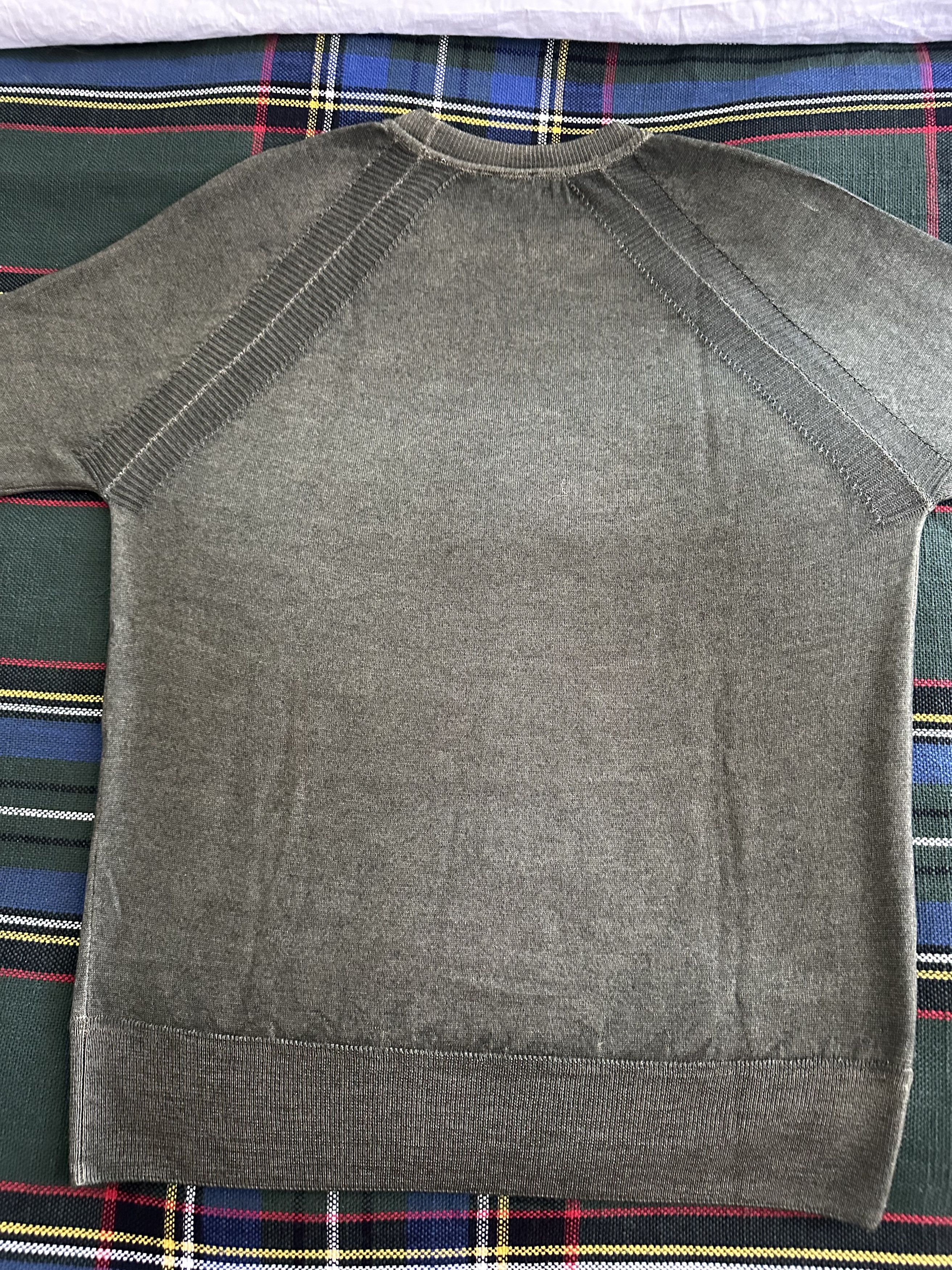 Aspesi Army Green Slim-Fit Wool Sweater IT46 Size US S / EU 44-46 / 1 - 7 Thumbnail