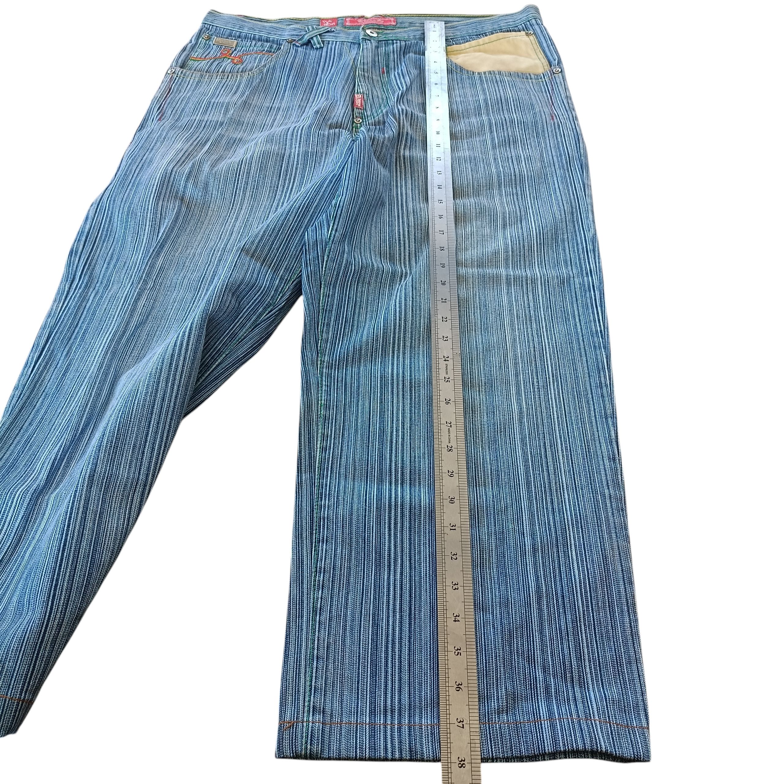 LRG LRG 'RASTA LION' HICKORY BAGGY JEANS Size US 37 - 15 Thumbnail