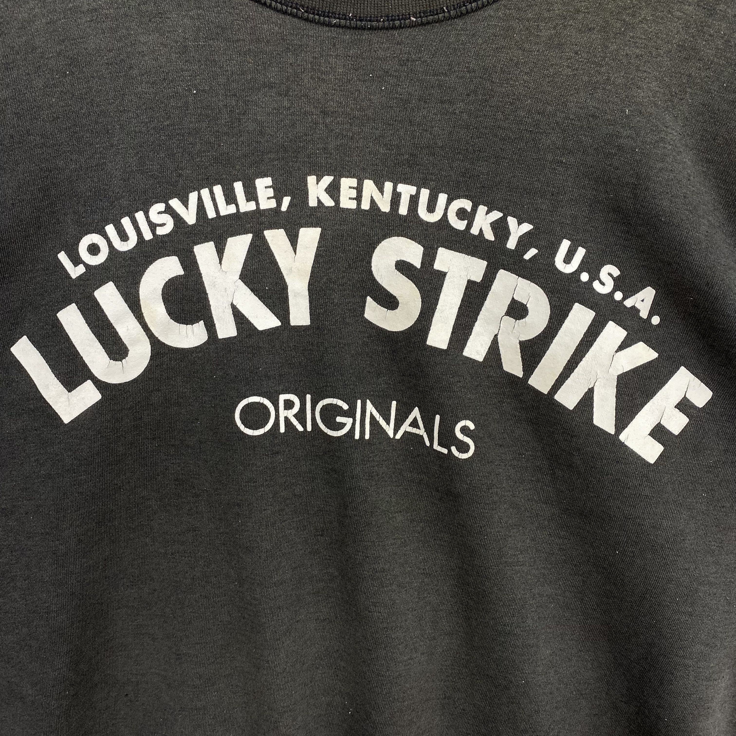 Vintage Vintage 90s Sun Faded Lucky Strike Originals Sweatshirt Size US XL / EU 56 / 4 - 5 Thumbnail
