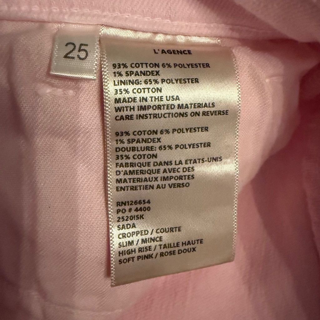 L'AGENCE Women's L'AGENCE Jeans, Size 25, Pink Size 25" / US 0 / IT 36 - 6 Thumbnail