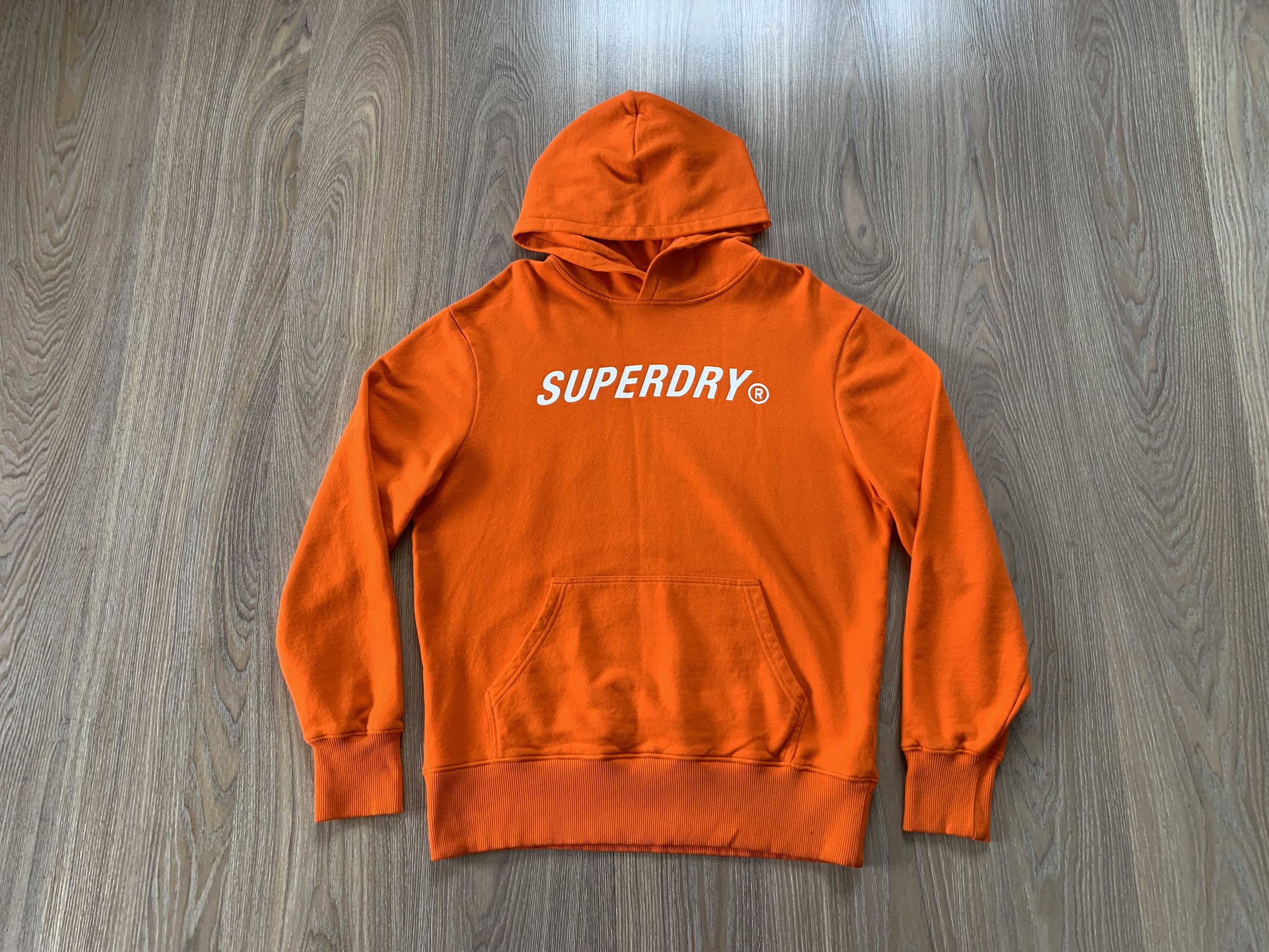 Japanese Brand × Superdry Superdry Orange Cotton Center Logo Hoodie Size US S / EU 44-46 / 1 - 2 Thumbnail