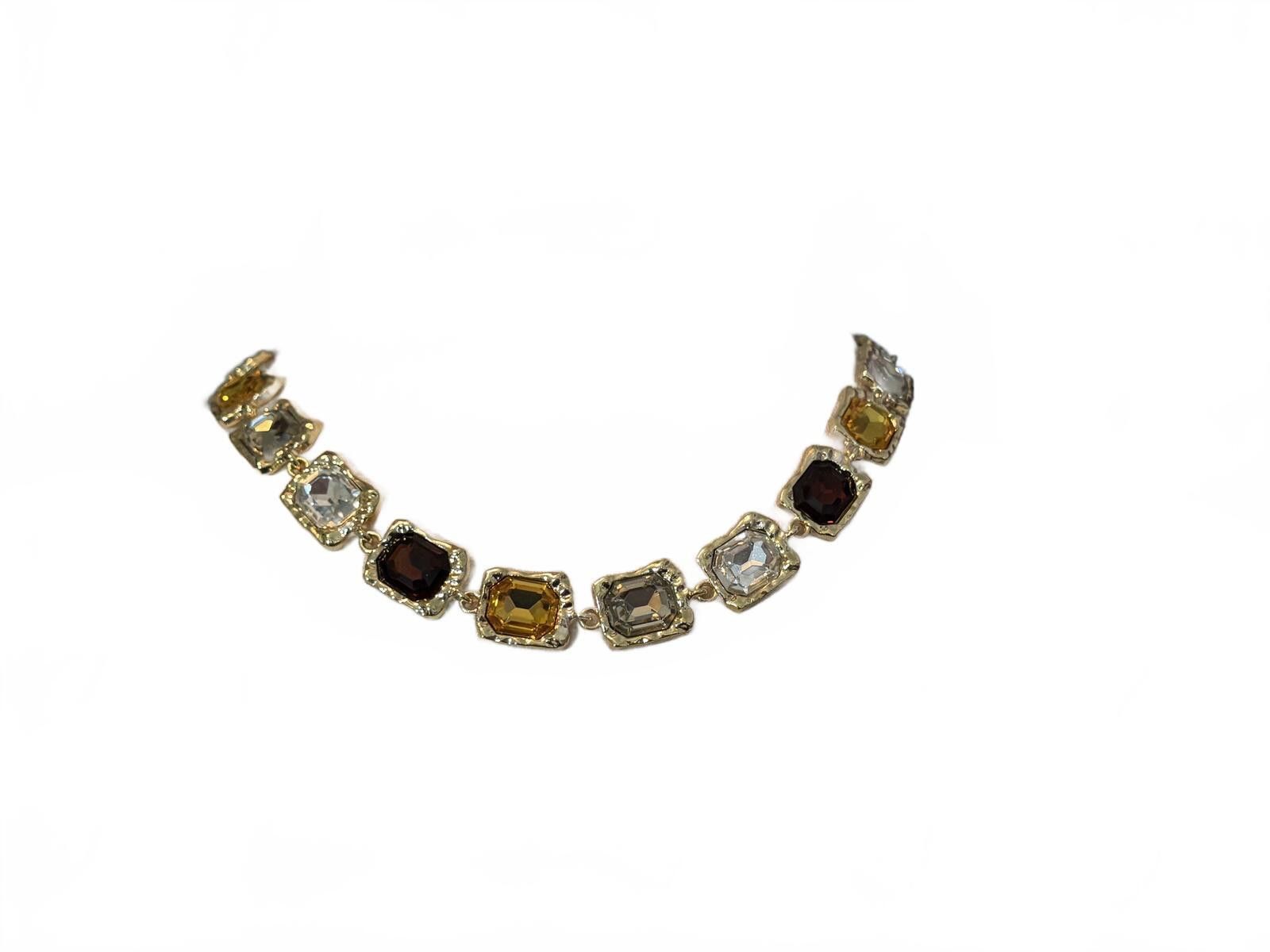 Other Multicolor Gemstone Statement Necklace Size ONE SIZE - 1 Thumbnail